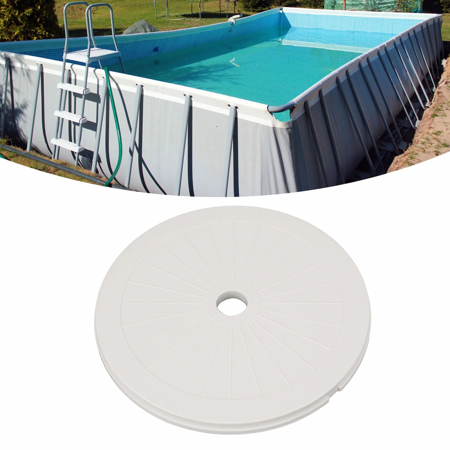 Couvercle D'écumoire de Piscine Rond en Plastique de Remplacement P6991 pour Piscine Spa
