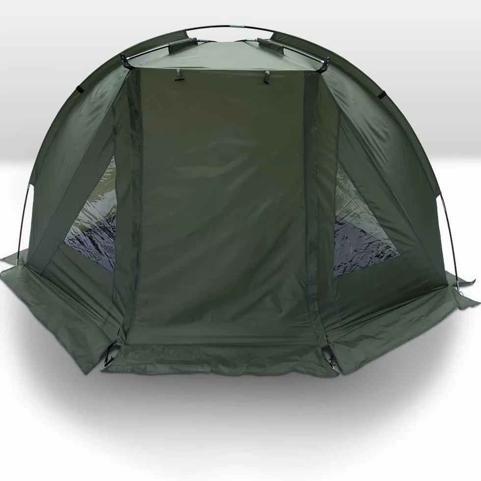 Canne à pêche Carp Stalker 2,4 m 1,1 kg moulinet 2BB ligne 4,5 kg installation complète abri bivouac 1 personne