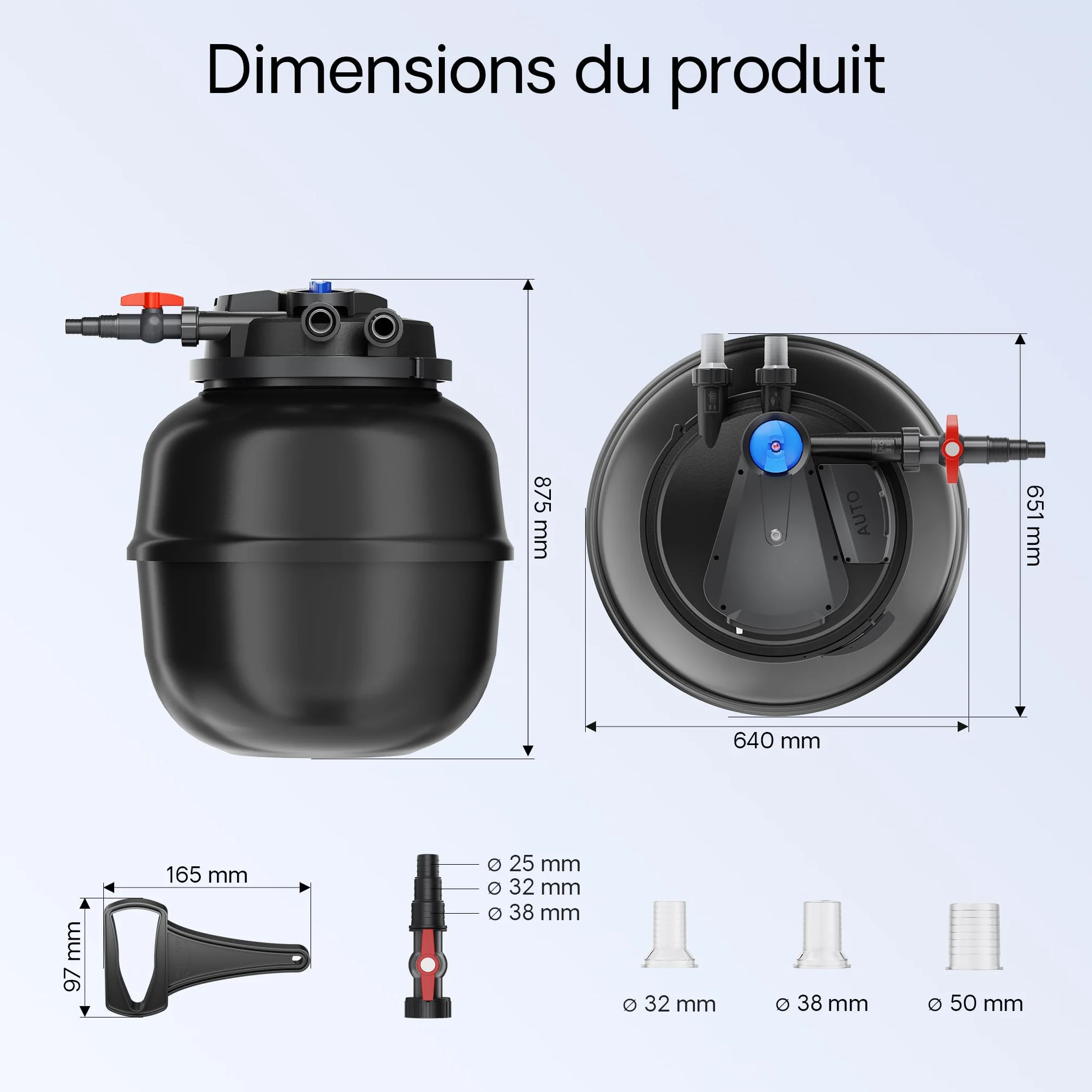 SunSun kit filtre de bassin à pression CPA-50000 100000L 55W lampe UV NEO12000 SuperECO pompe 12000l/h 100W 10m tuyau 38mm