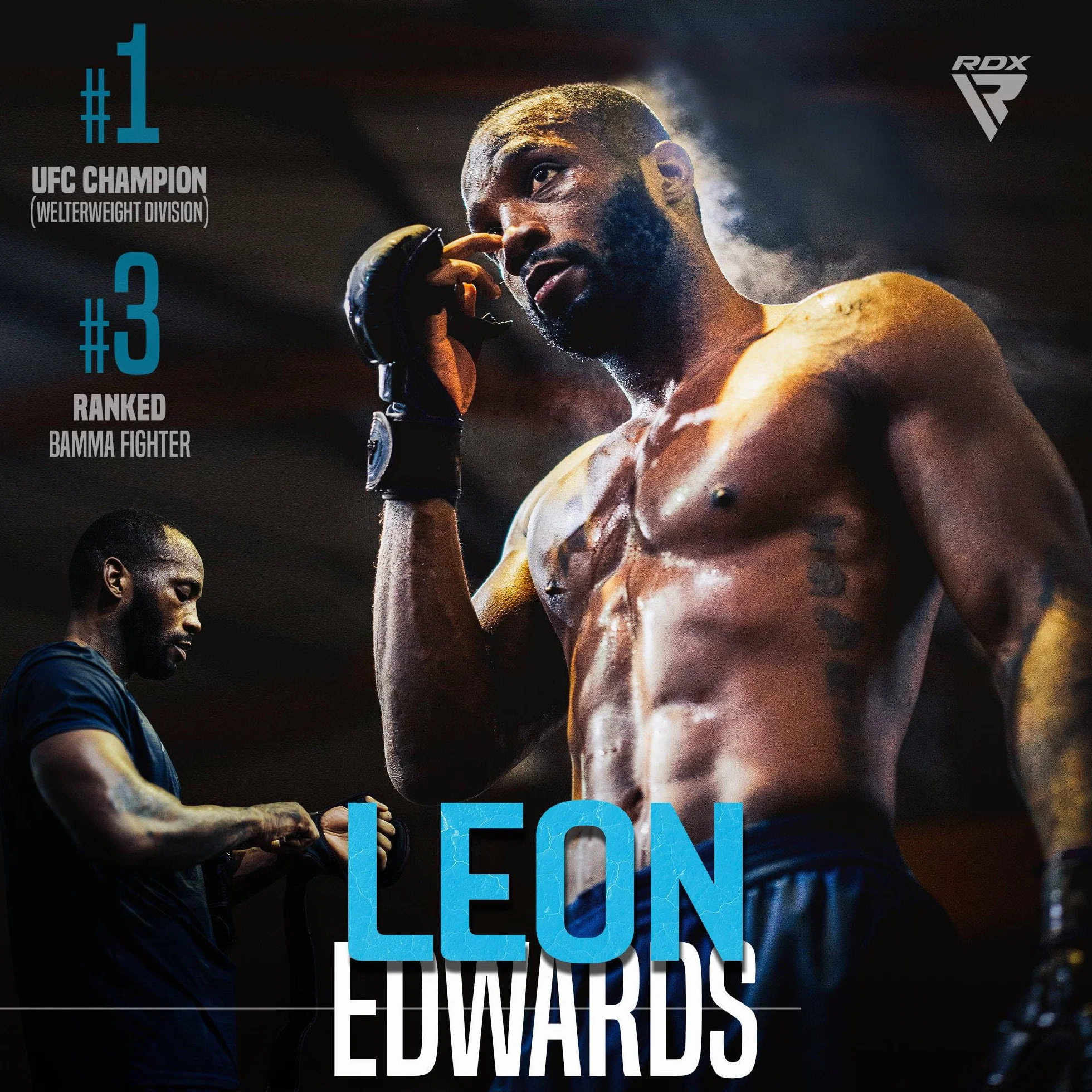 RDX MMA Gants d'entraînement, Maya Hide Cuir, Kara Mitaines Boxe Grappling Sparring, Protection Poignet Main, Arts Martiaux Kickboxing Muay Thaï Combat de Cage Gloves, Hommes Femmes