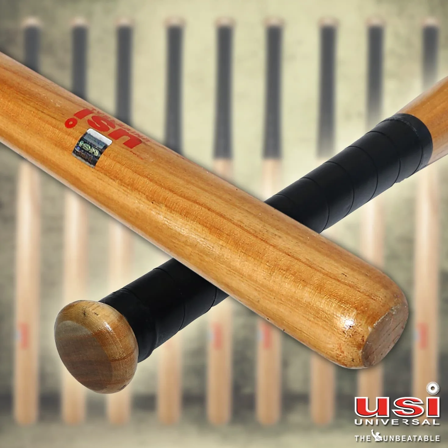 USI UNIVERSAL THE UNBEATABLE Batte de baseball 785A Perfect Professional Basebat, batte de base en bois blanchi, bois de mûrier blanchi (longueur 86,4 cm, poids 750 g)