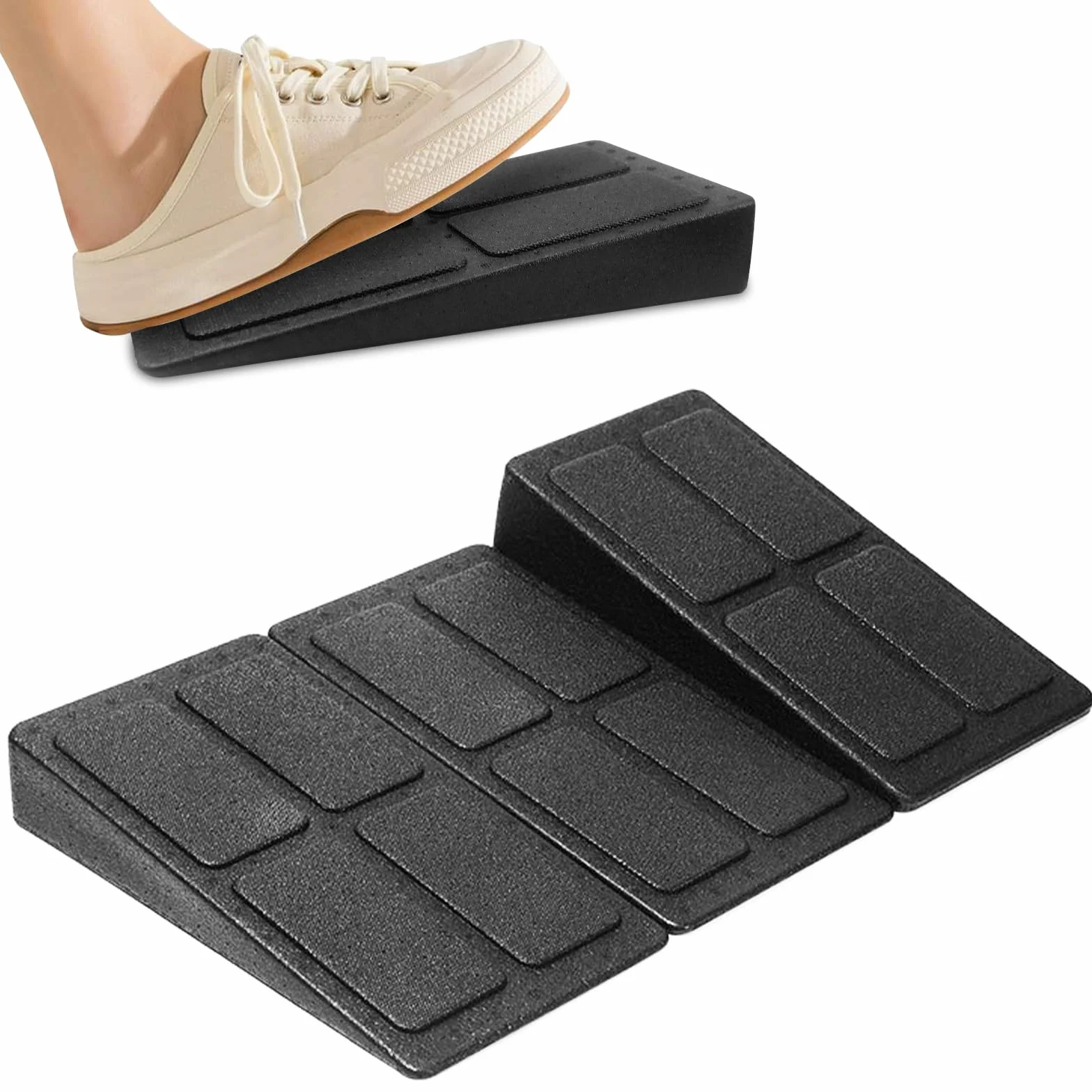 Mumjooyi Lot de 3 Planches Inclinée Étirement Réglable Planches d'Étirement Mollets Réglables Slant Board Calf Stretchers pour Étirement Jambe Mollet