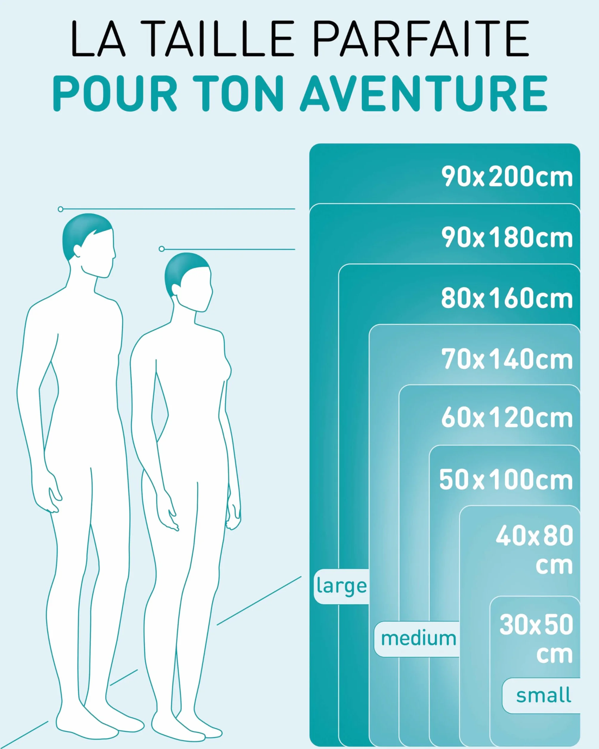 Fit-Flip Serviette Microfibre – compacte, Ultra-légère et Rapidement sèche – Serviette de Bain Microfibre – Serviettes pour Sport Musculation, Piscine, Voyages, Natation et Plage