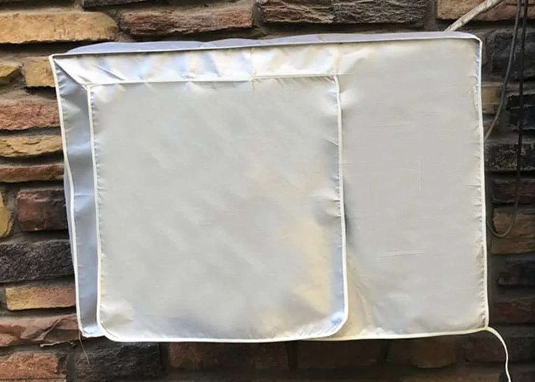 Housse Climatiseur Extérieur Couverture Etanche Anti-poussière 80x32x57cm
