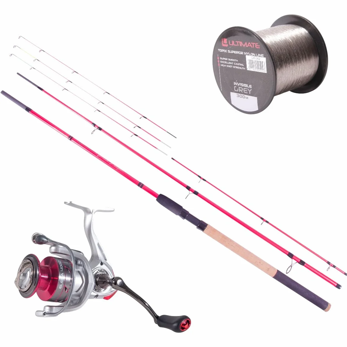 Set De Pêche Au Feeder Ultimate Pink Feeder 3.00m (40-80g)