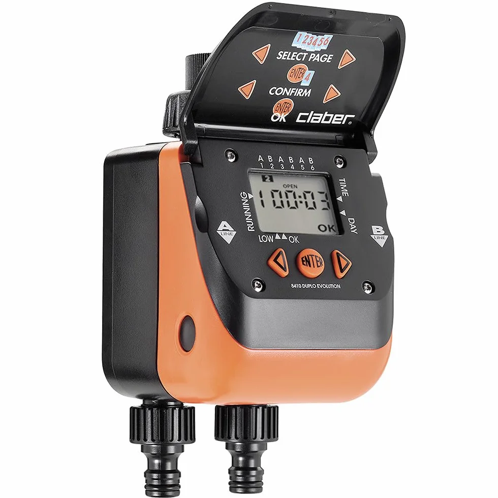 Claber Aquadue Duplo Evolution Programmateur Arrosage Automatique Deux Voies