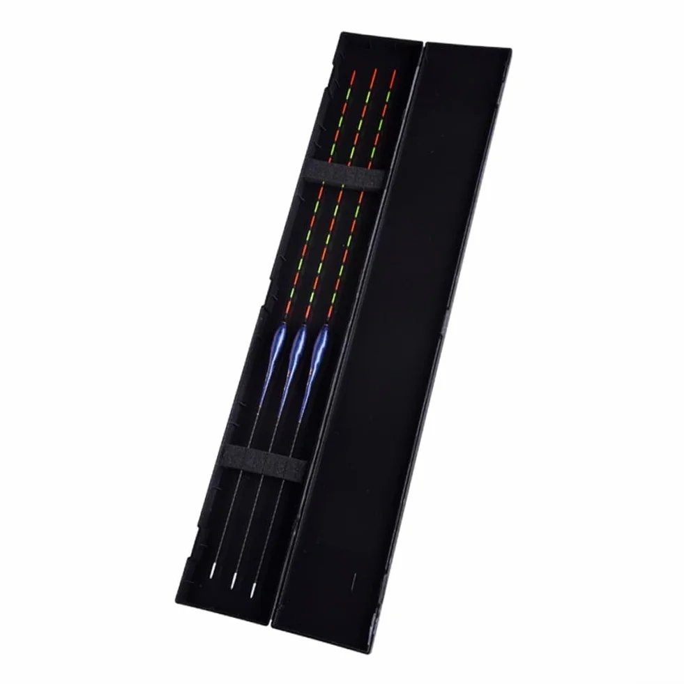 Lot de 3 flotteurs de pêche haute visibilité pour carpe et crucian, composite sensible, 31-38 cm, bleu marine