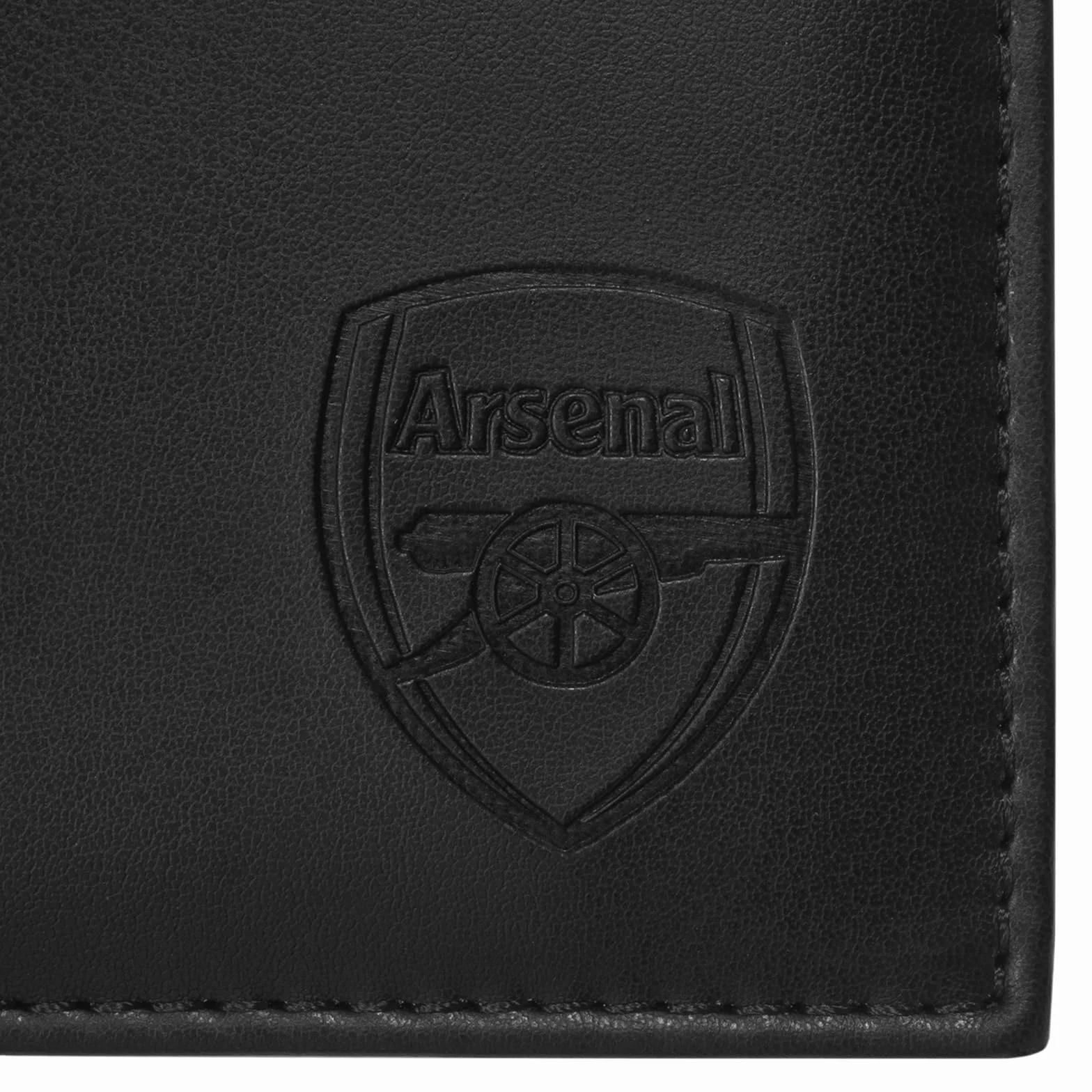 Arsenal FC Portefeuille thème Football Blason embossé Noir