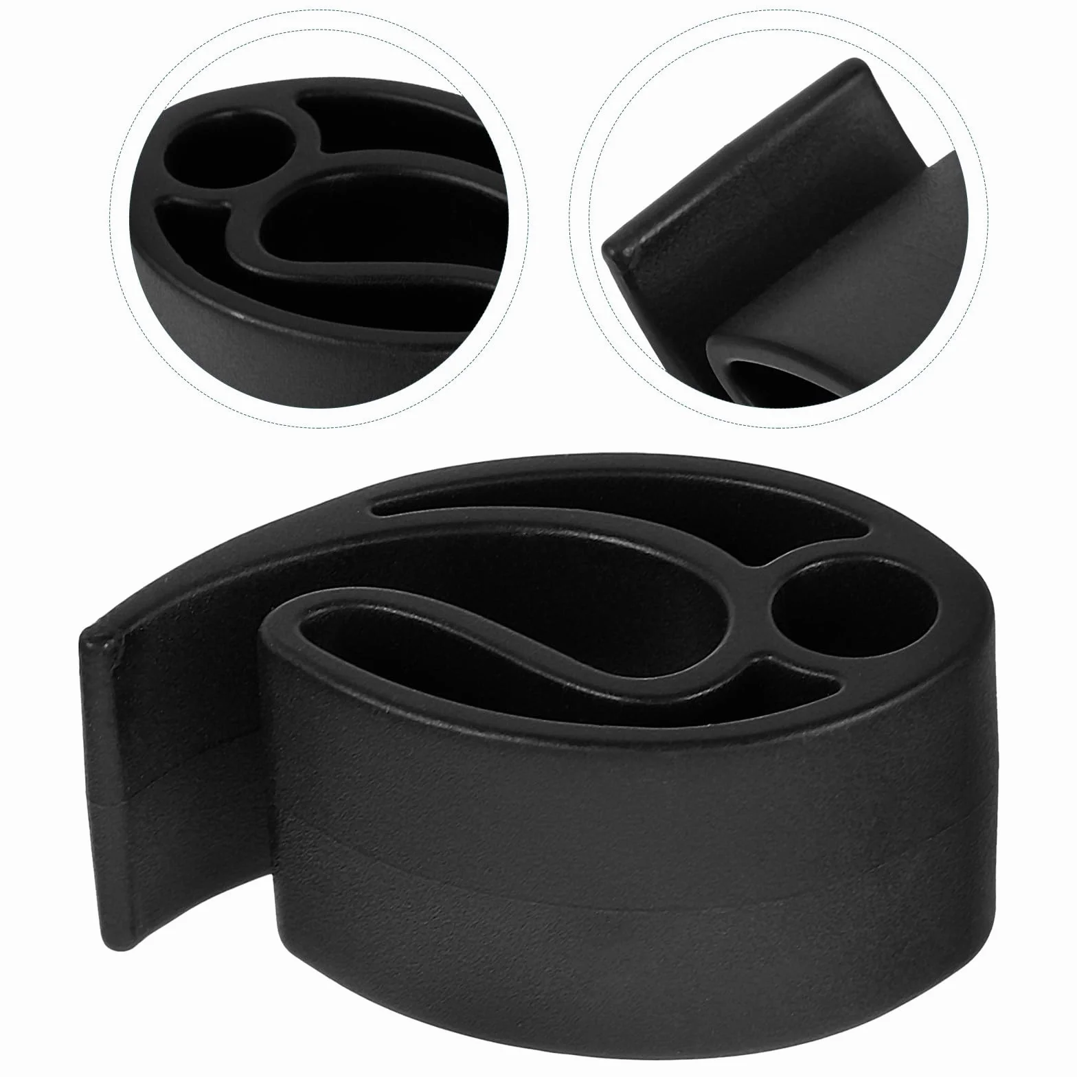 MAGICLULU Clip pour Disque Volant Portable en Polyéthylène Noir Pince Résistante à l'usure Support Pratique pour Transport Quotidien Lors d'Activités Sportives et Jeux en Plein Air