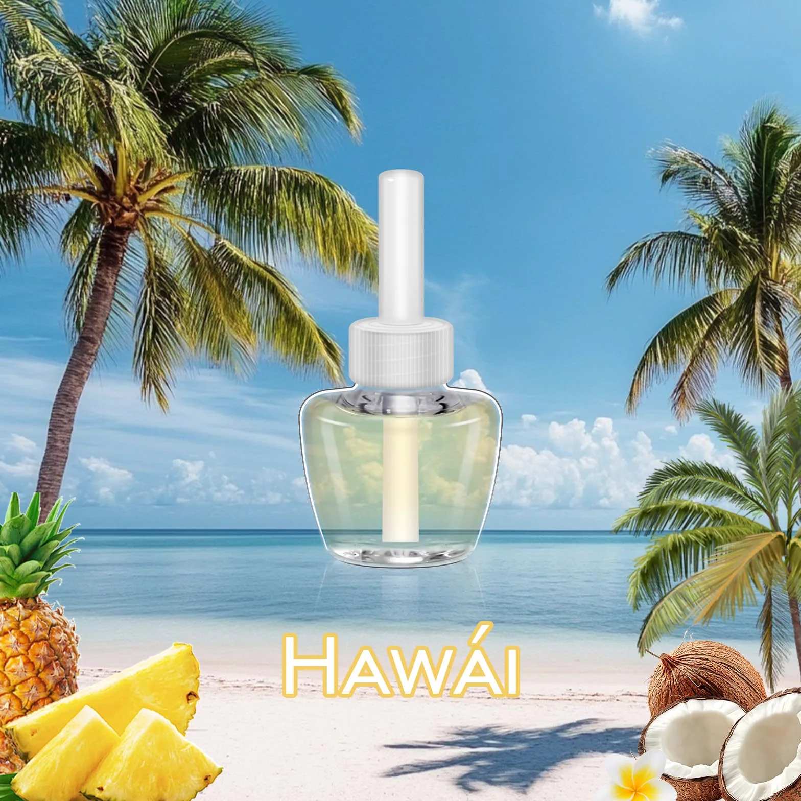 SCENTORINI Recharge Desodorisant Maison Parfum Hawaii 19MLx6 pour Air Wick Glade