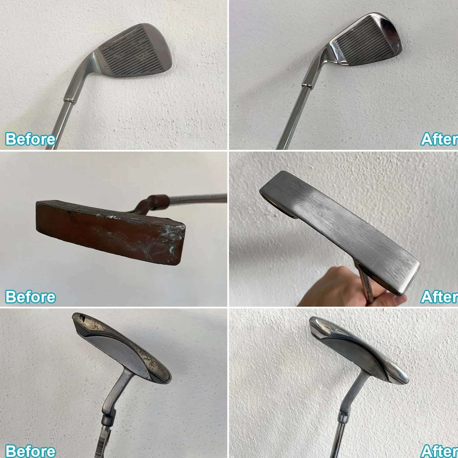 Kit de polissage pour club de golf 410 ml, élimine éraflures et rayures, métal, zinc, aluminium, acier