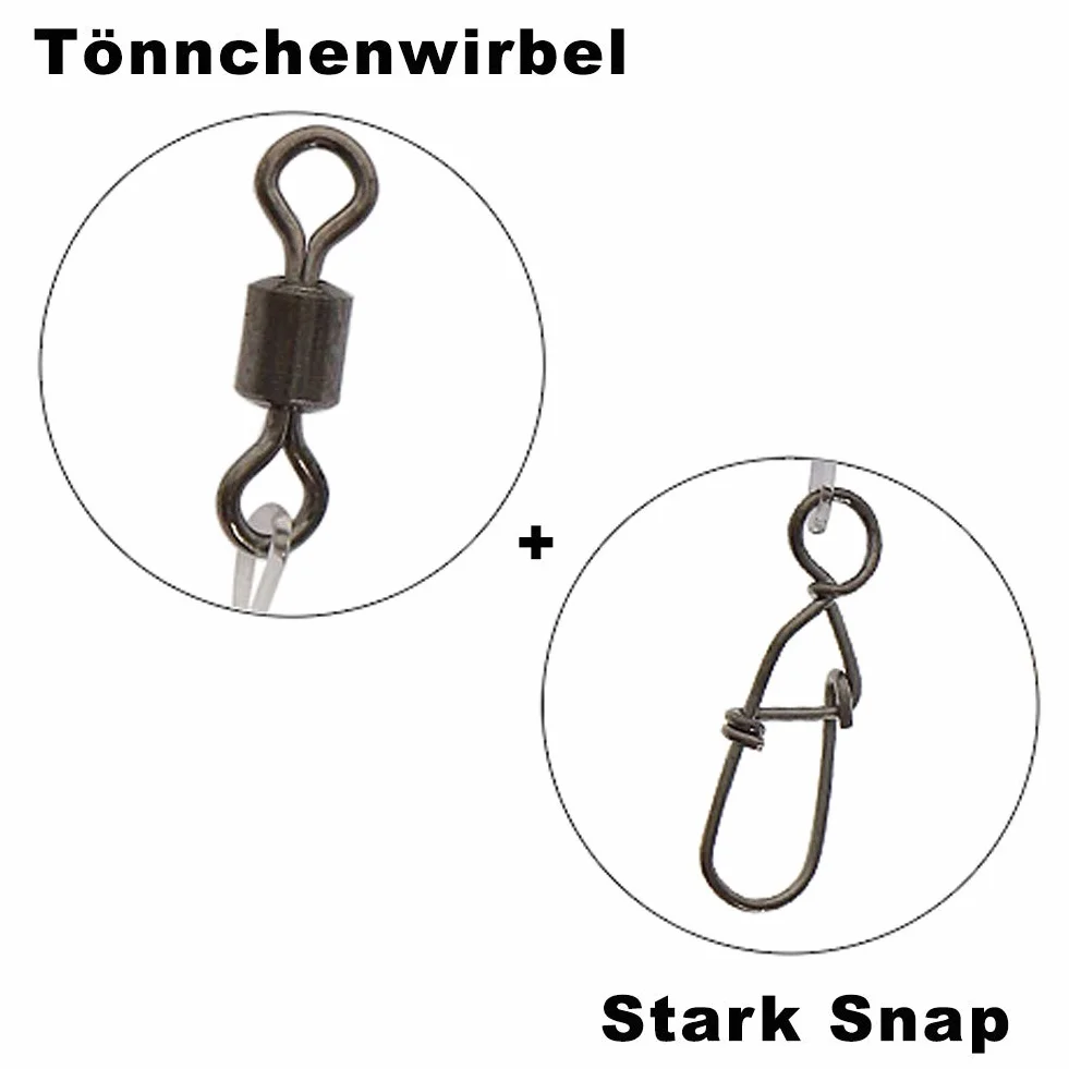 Le bas de ligne en fluorocarbone - 6 x prévisions pour pêche à la Truite, Compartiment pour pêche à la Truite, Compartiment pour brochet, 25 cm