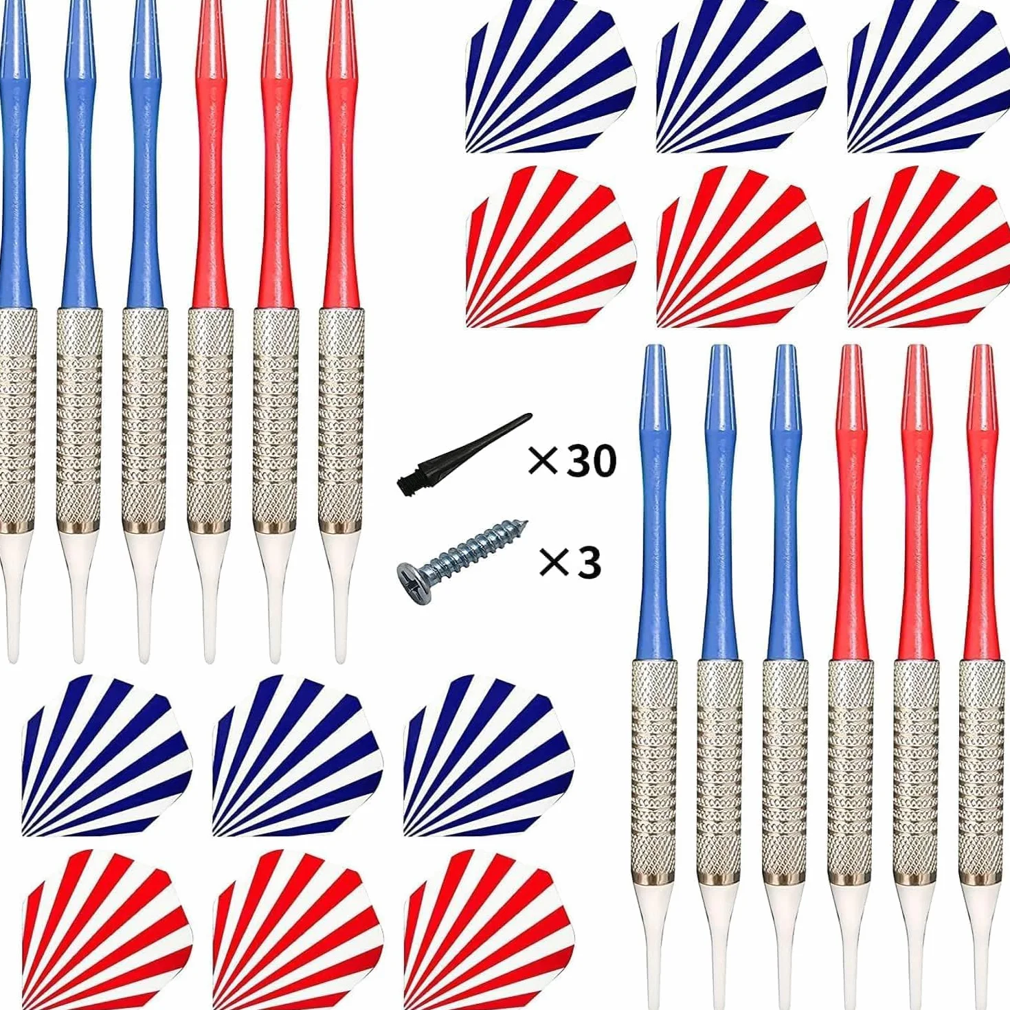 Jeu de flechette electronique avec fléchettes et Pointes de Rechange, Cible flechette electronique avec Voix et écran LCD, Jeux de flechette electronique avec 25 Jeux et 290 Variations