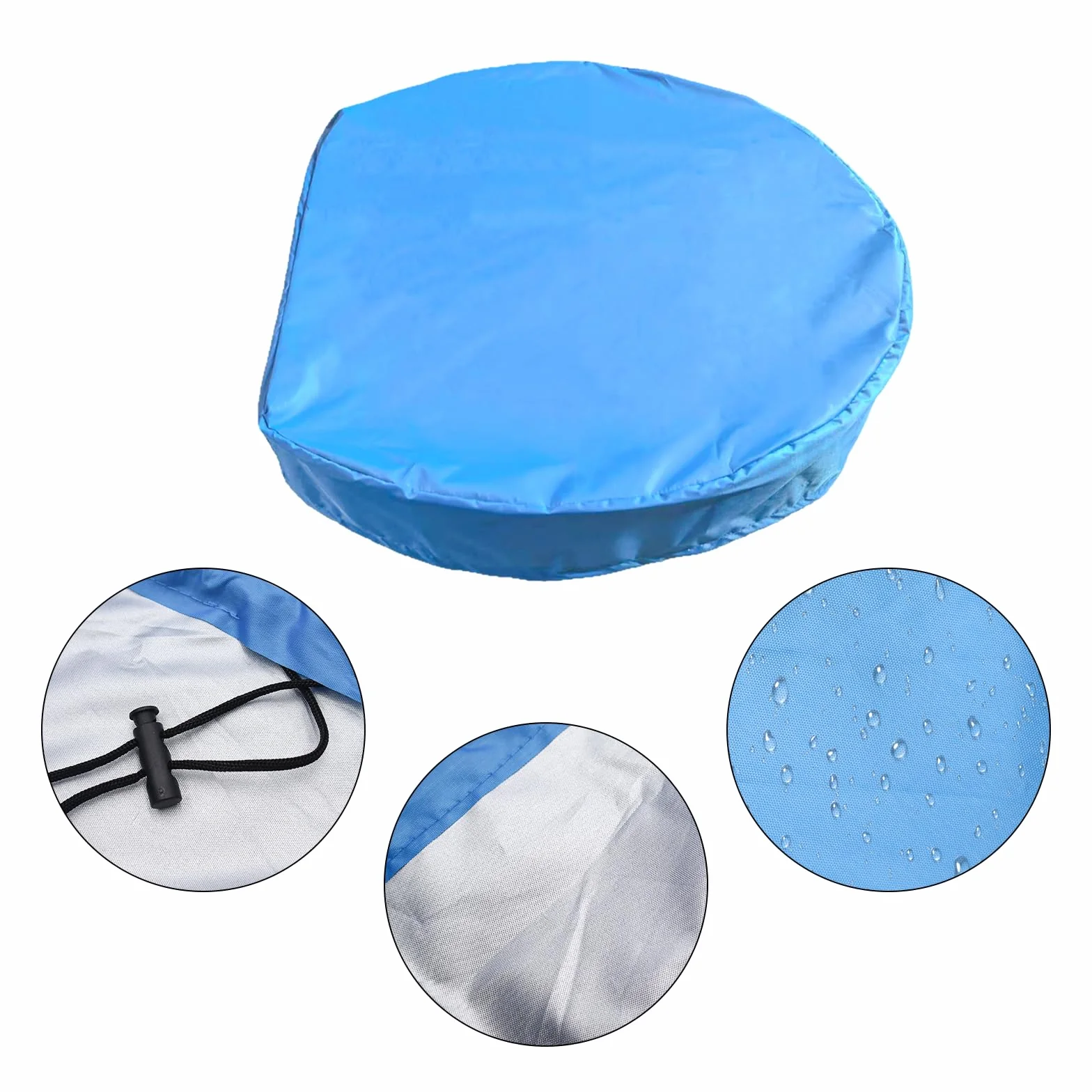 Bâche Bac à Sable Imperméable Oxford avec Cordon de Serrage pour Jardin Extérieur