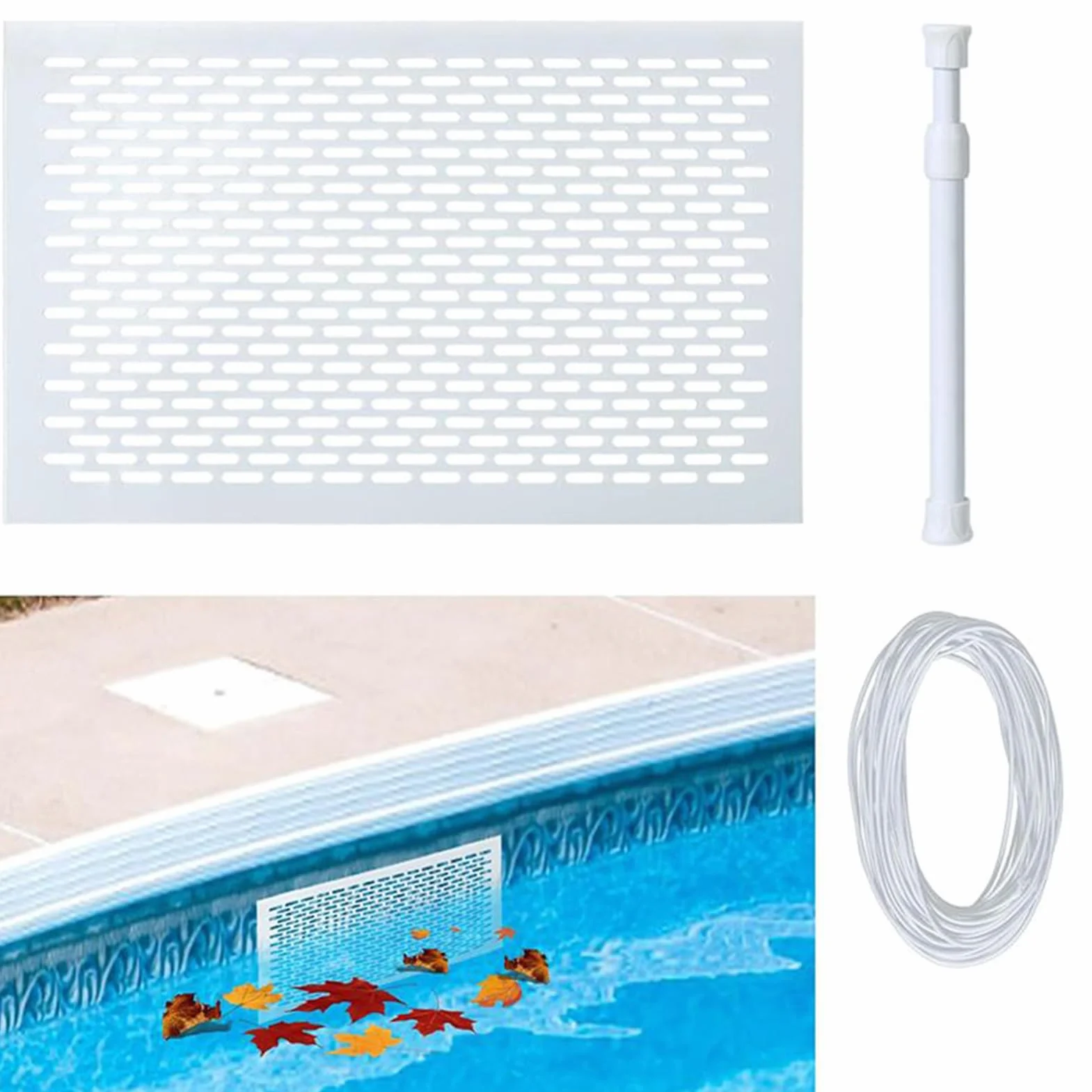 Écran de Protection pour Skimmer de Piscine - Filet Anti-Feuilles Anti-Débris