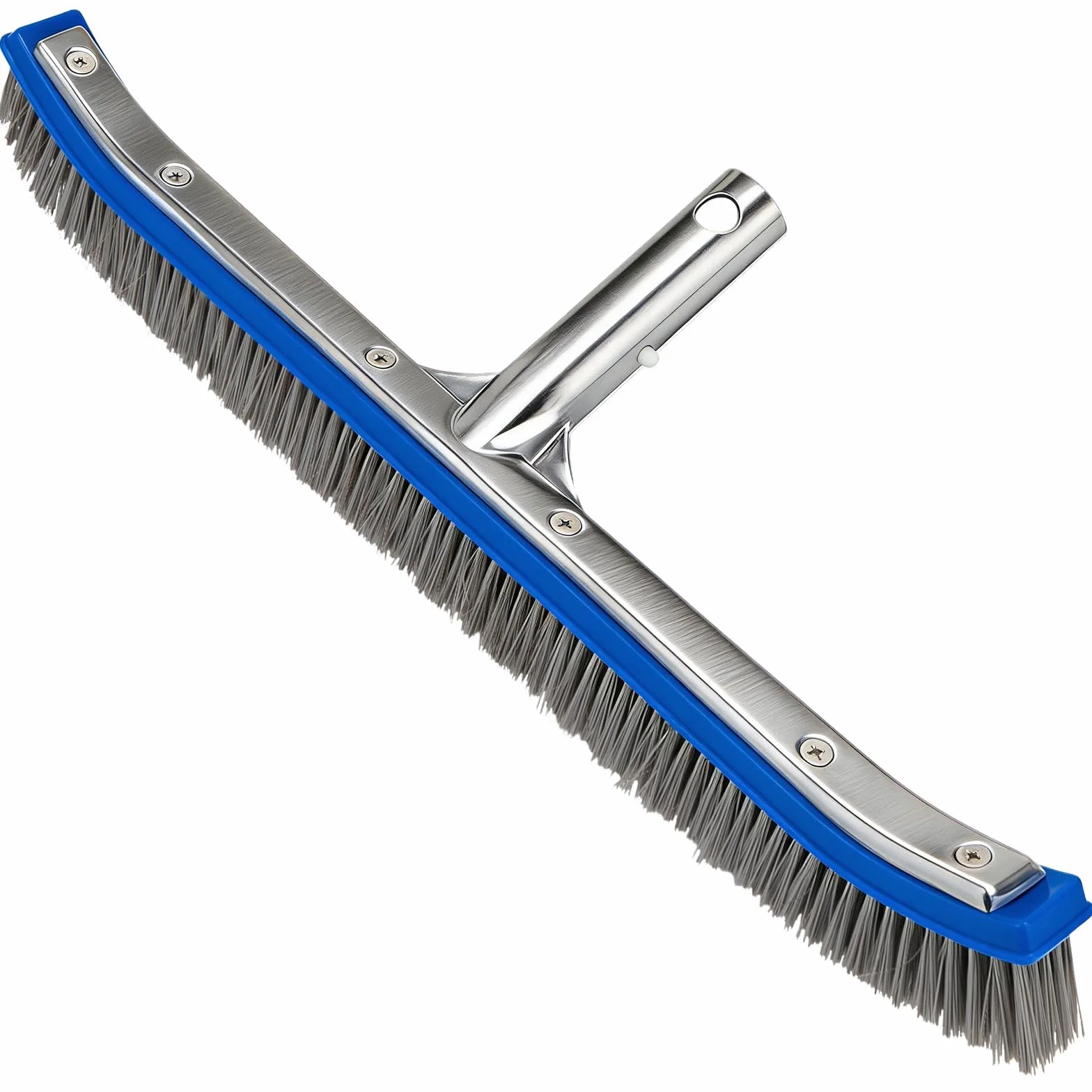 Brosse Piscine 18 Pouces (45,7 cm) Acier Nylon Dos Aluminium Clip EZ pour Fond Parois Piscine Enterrée
