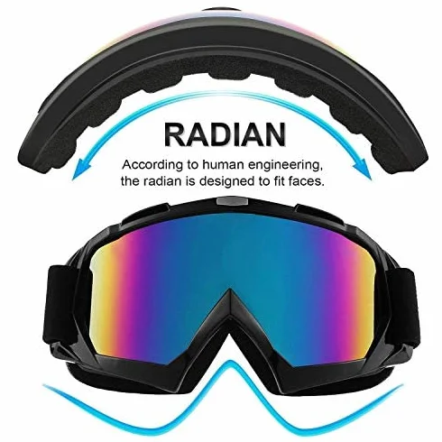 Lunettes De Protection De Yeux Visage Masque Pour Sport De Plein Air Anti-UV Coupe-vent Anti-sable Anti-poussière Pour Activités Extérieures Goggles