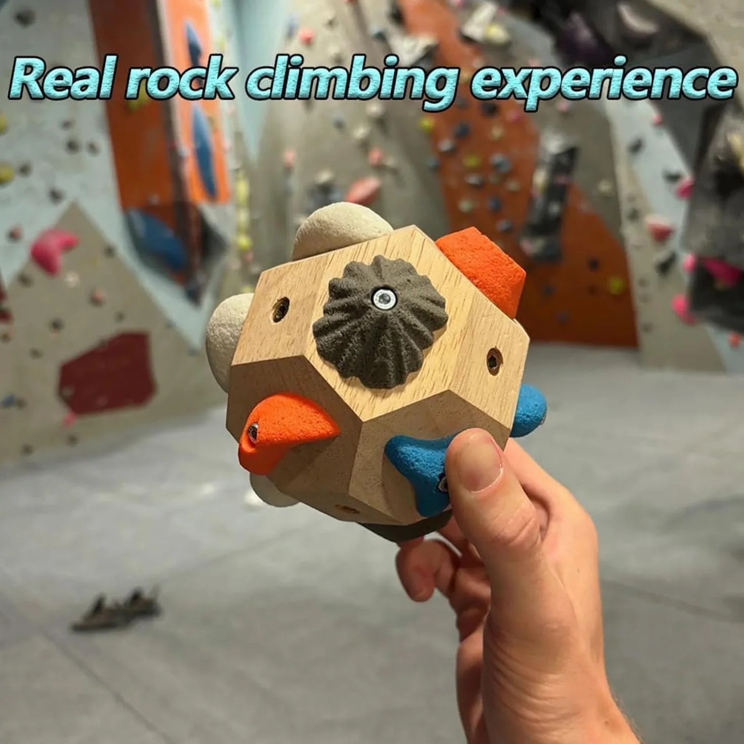 Blocs de Boulder Fabriqués à la Main, Balle d'Escalade d'Entraînement de la Force des Doigts, Cadeaux de Bloc d'Entraînement de la Force des Doigts pour Grimpeurs de Rocher