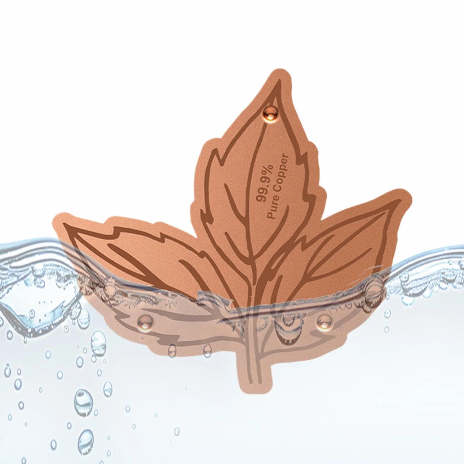 Générique De Bain pour Oiseaux À Disque en Cuivre – Nettoyeur d'eau À Triple Point, Purification Extérieur Naturel, Anti-algues en Cuivre Durable