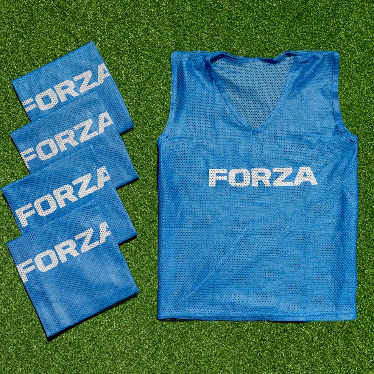 FORZA Chasubles d’Entraînement de Sport [Pack de 10] | Fabrication Légère, Couleurs Vives et Plusieurs Tailles | Entraînement de Football, Rugby, Hockey et Plus pour Enfants et Adultes