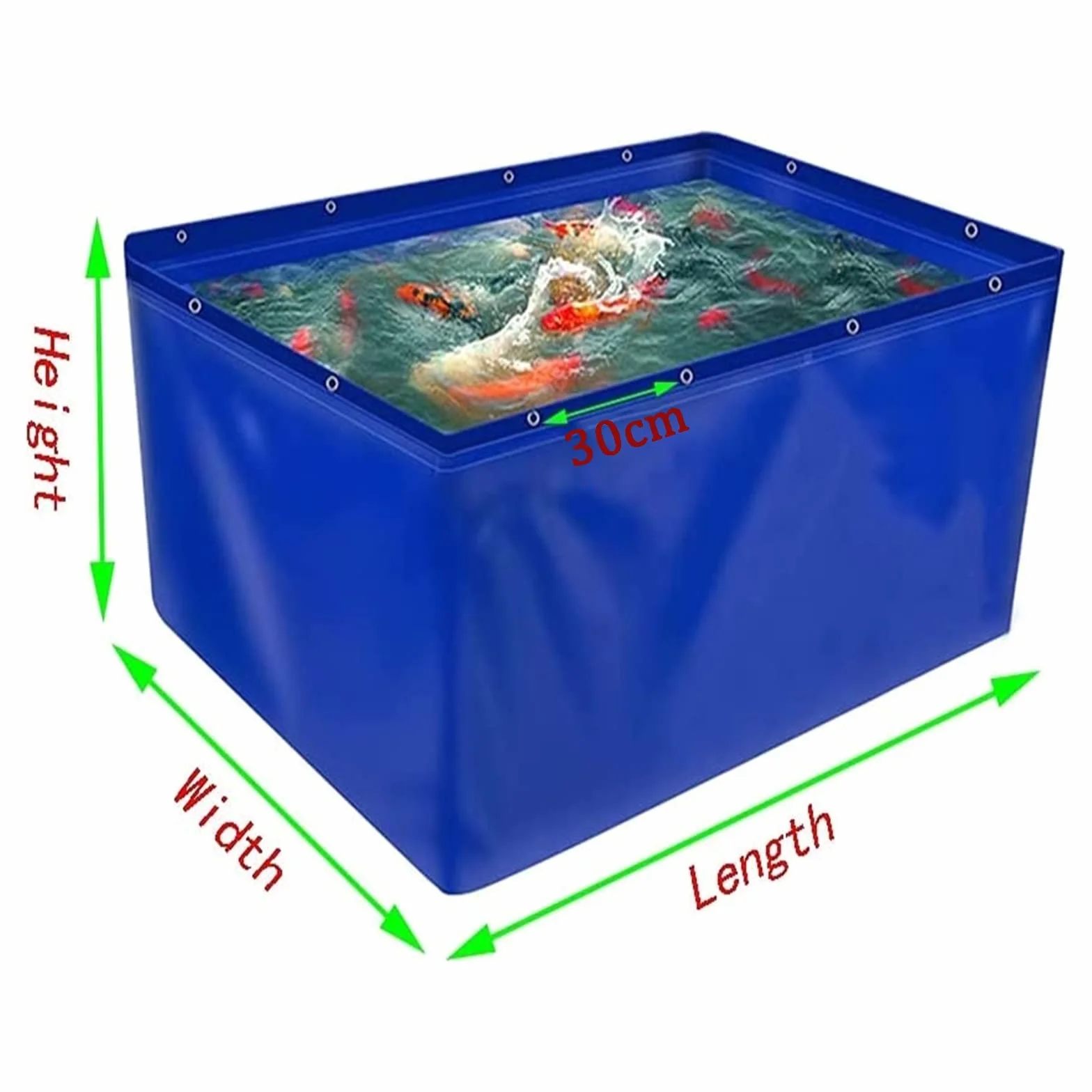 Revêtement d'étang de pisciculture imperméable en toile, réservoir de stockage d'eau pour poissons