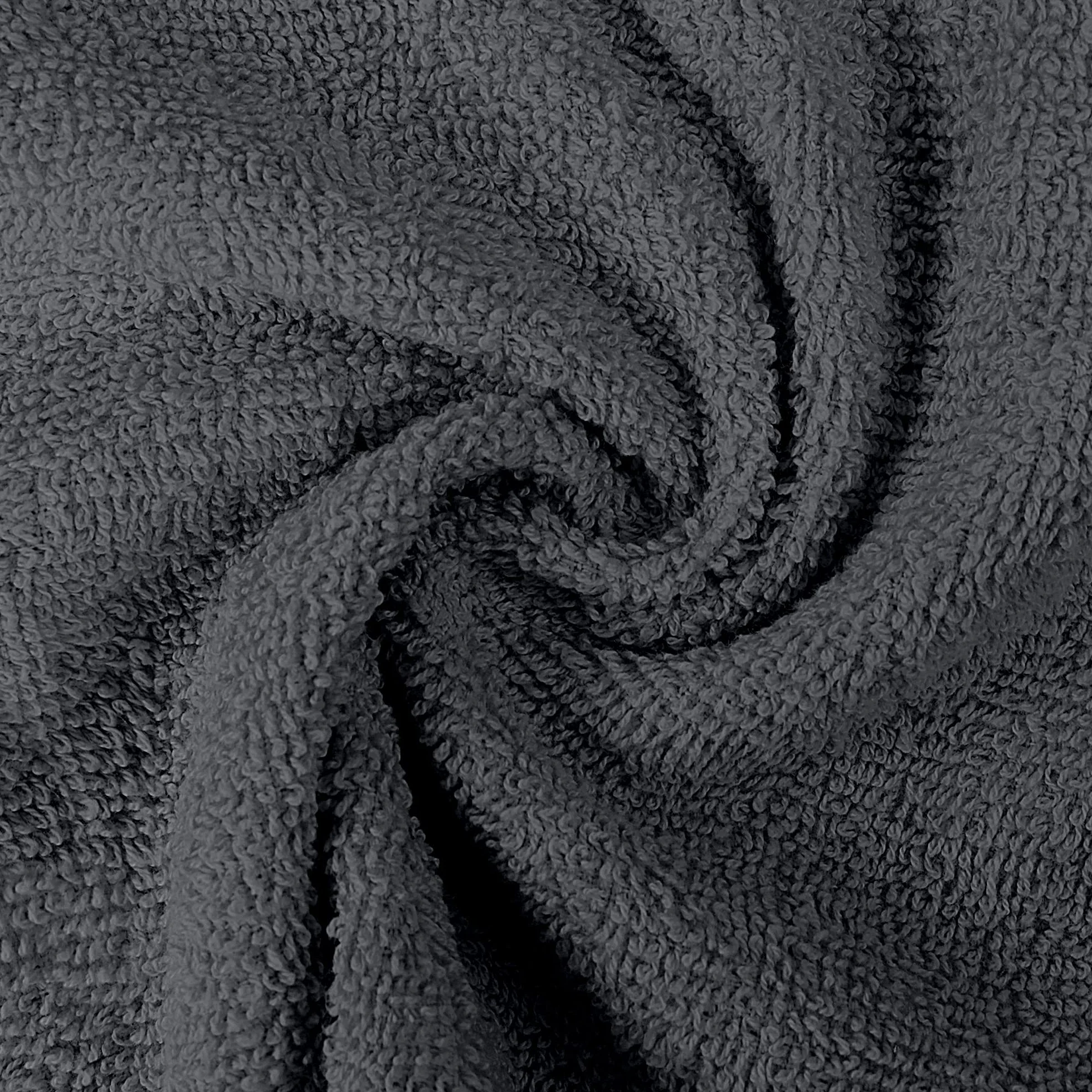 Serviettes de Toilette Premium 30x30 cm Gris 100% Coton Lot de 12 Absorbantes Douces