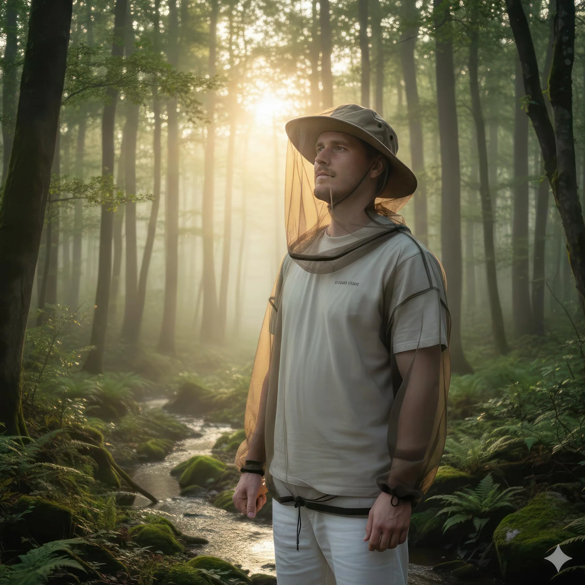 Veste Moustiquaire Anti-Insectes avec Fermeture Éclair – Vêtement de Protection No Bite – Veste à Capuche pour Hommes et Femmes – Protection Extérieure pour Voyage, Camping, Jardin, Safari & Pêche