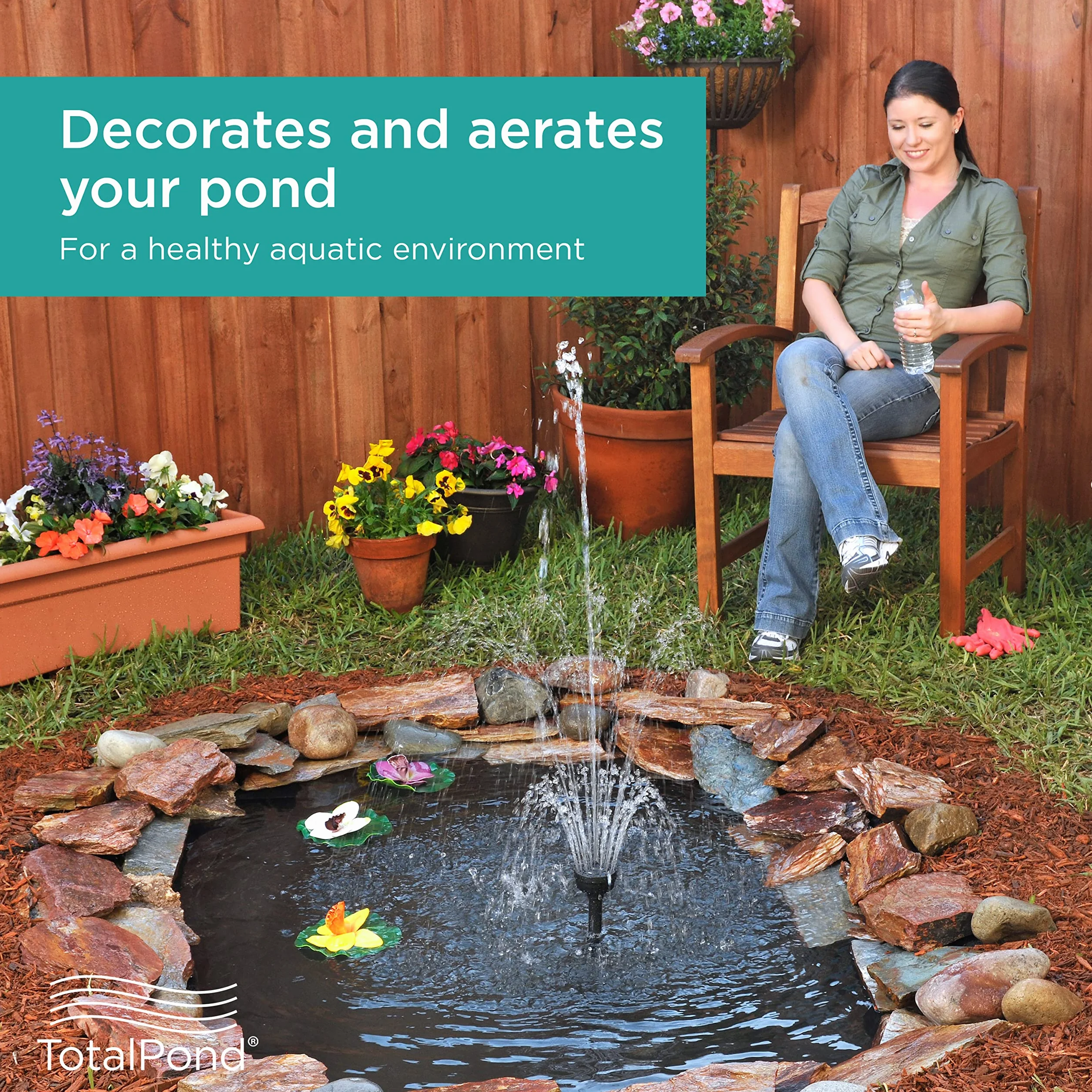 TotalPond N16100 Grand kit de buse pour bassin extérieur jardin