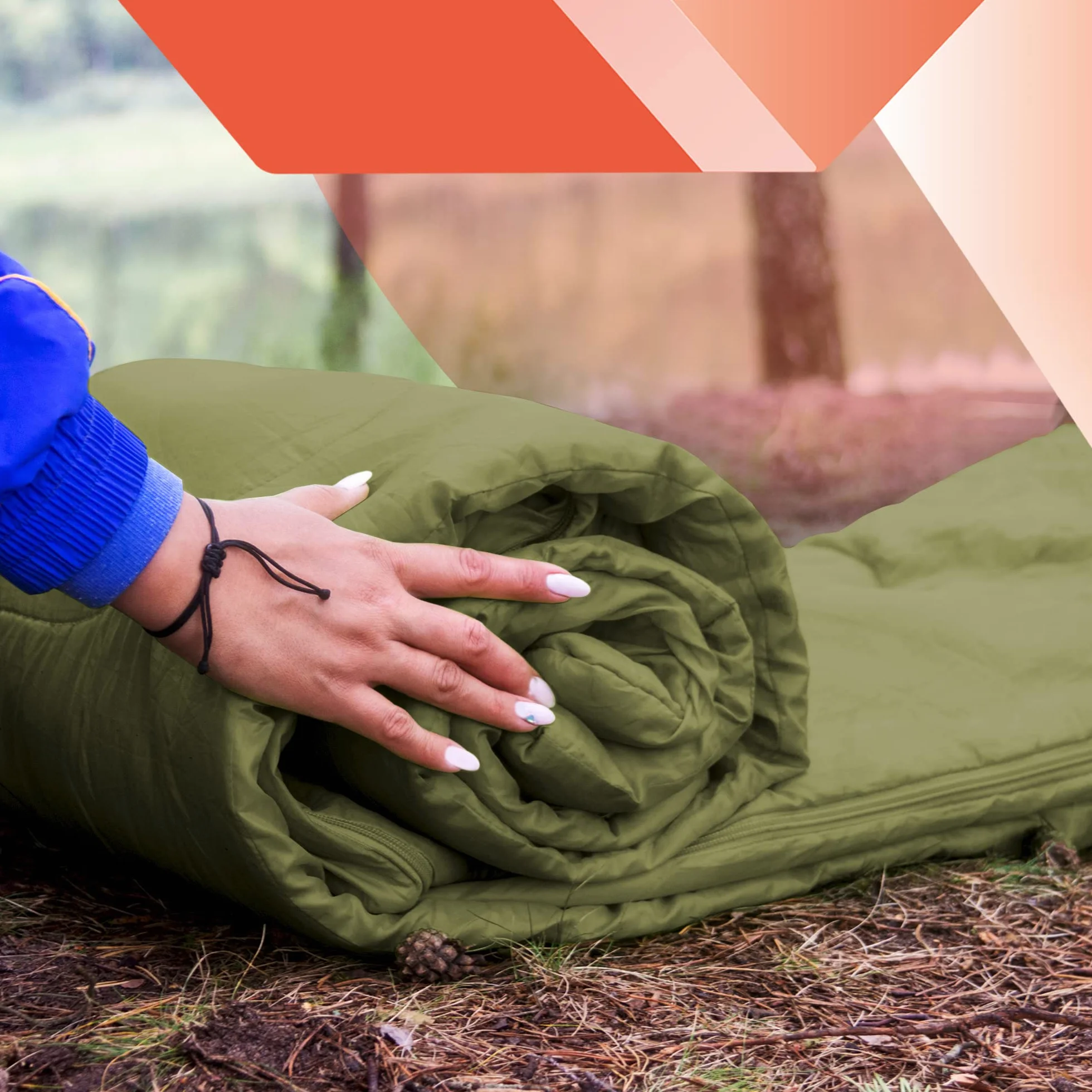 azark Sac de Couchage de qualité supérieure, 350 g/m², léger et imperméable, 4 Saisons de Camping, randonnée et Plein air, Sac de Couchage pour Adultes et Enfants
