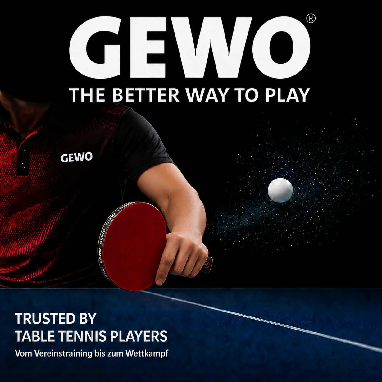 GEWO AWR Outdoor 40+ Balle de Tennis de Table d'extérieur