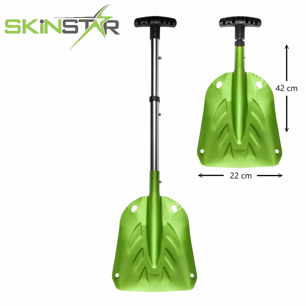 SkinStar Sonde d'avalanche 260 ou 320 cm et pelle à neige pliable en aluminium léger et compact