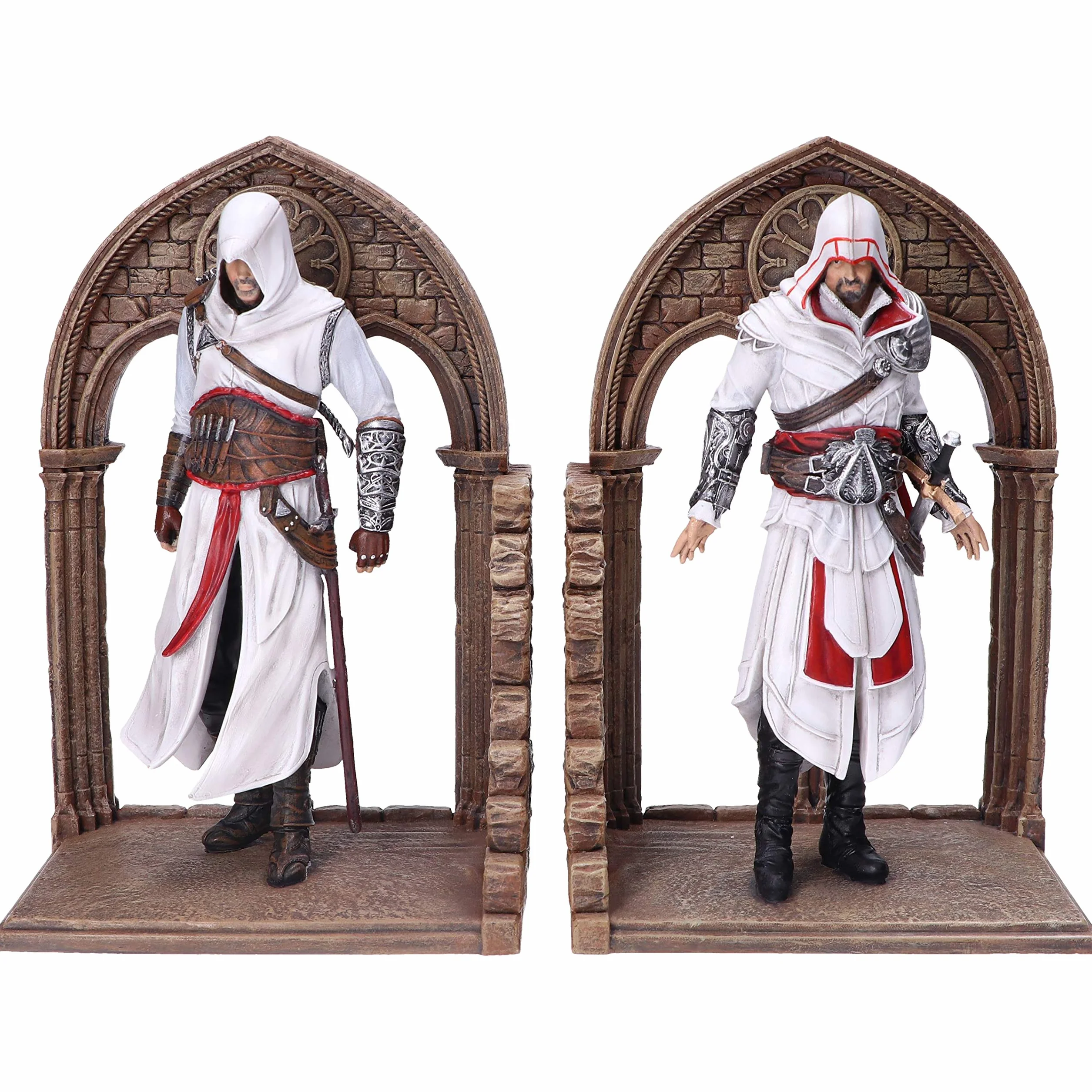 Nemesis Now Assassin's Creed Altair et Ezio Library Serre-Livres Marron 24 cm B5600T1