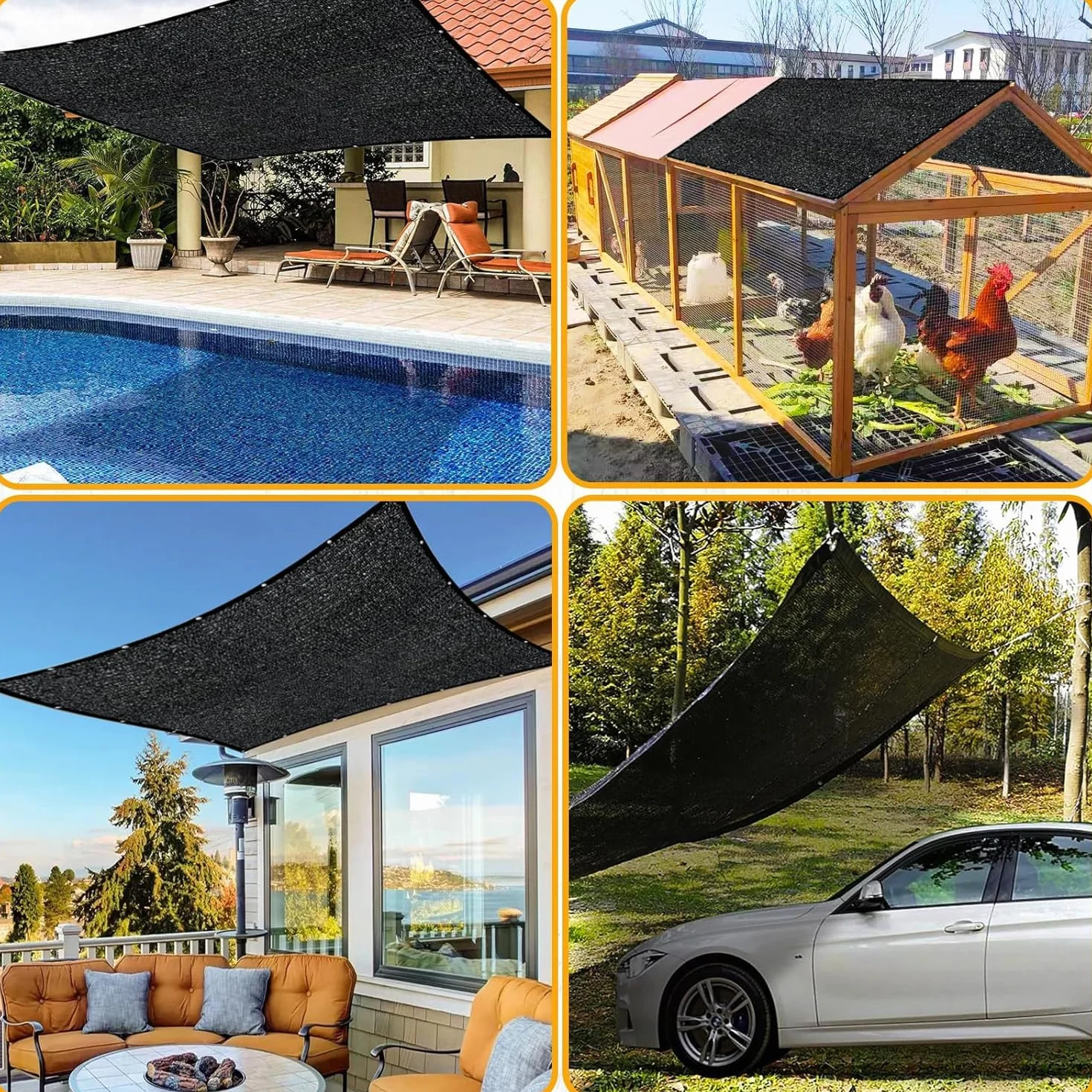 Filet D'Ombrage Protection Solaire 95% UV Tissu Toile d'ombrage Coupe-Ventpour Serre Jardin Pergola