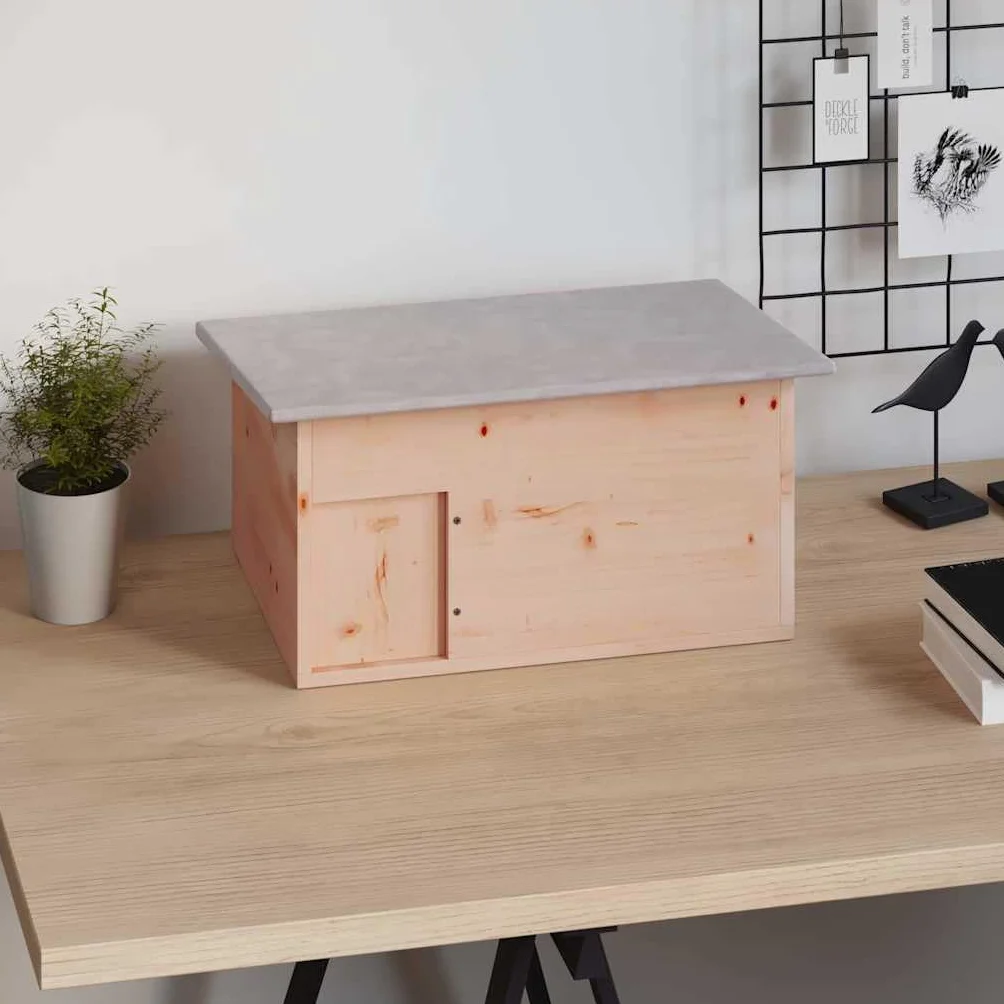vidaXL Cabane pour Hérisson Bois de Sapin Jardin