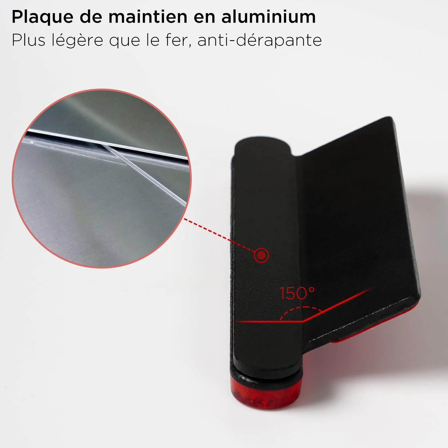 evermotor 2 Pièces Mini Catadioptres pour Moto 100 x 13 x 6 mm avec Support Autocollant en Aluminium de 150°, Homologués E4, Catadioptres Rouges Arrière pour Scooter, ATV, Vélo, Trottinette