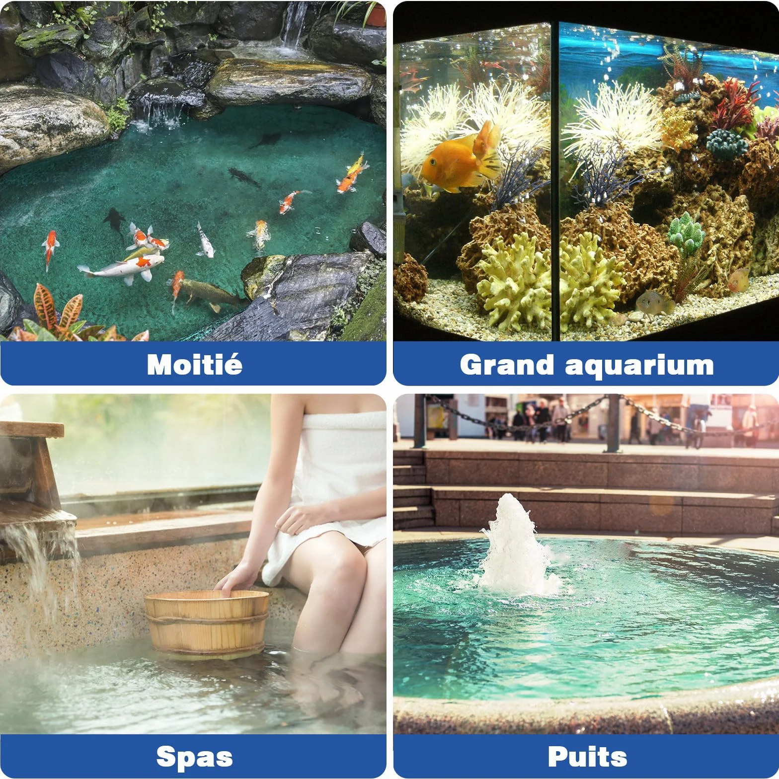 Perche Télescopique Aluminium 5 Sections 0.3m-1.7m Compatible EZ Clip pour Piscine