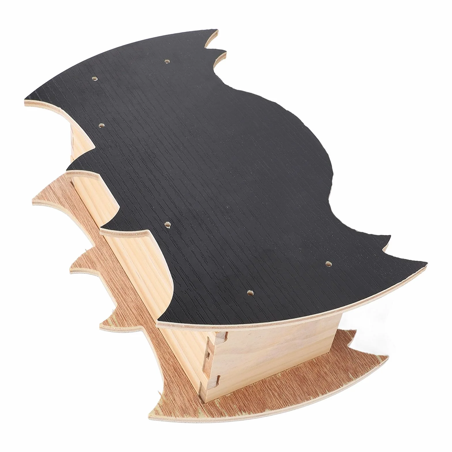 Maison de Chauve-Souris en Bois d'Érable 3 Chambres 22,5x12,9x8,5 cm Extérieur Résistant aux Intempéries