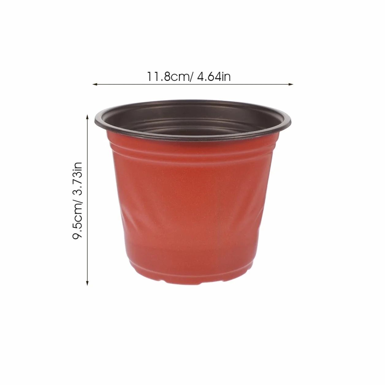 POPETPOP Lot 50 Pots Fleurs Plastique 12 cm Diamètre Trous Plantation Plantes Succulentes