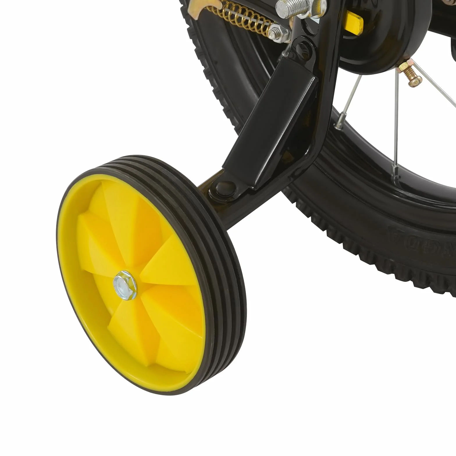 Vélo pour enfant 14 pouces, avec stabilisateurs, vélo pour garçon et fille, guidon et selle réglables en hauteur, cadre léger en acier au carbone, double système de freinage, garde-boue