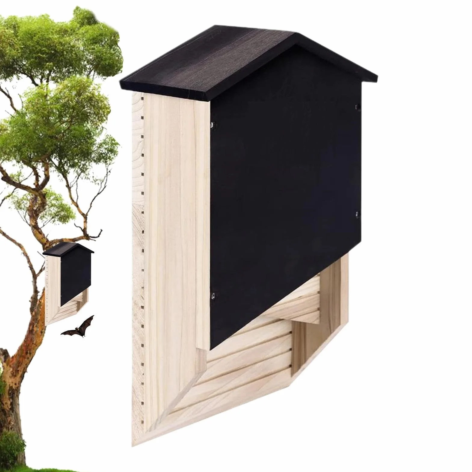 Boîte à chauve-souris extérieure en bois pour hibernation et nid