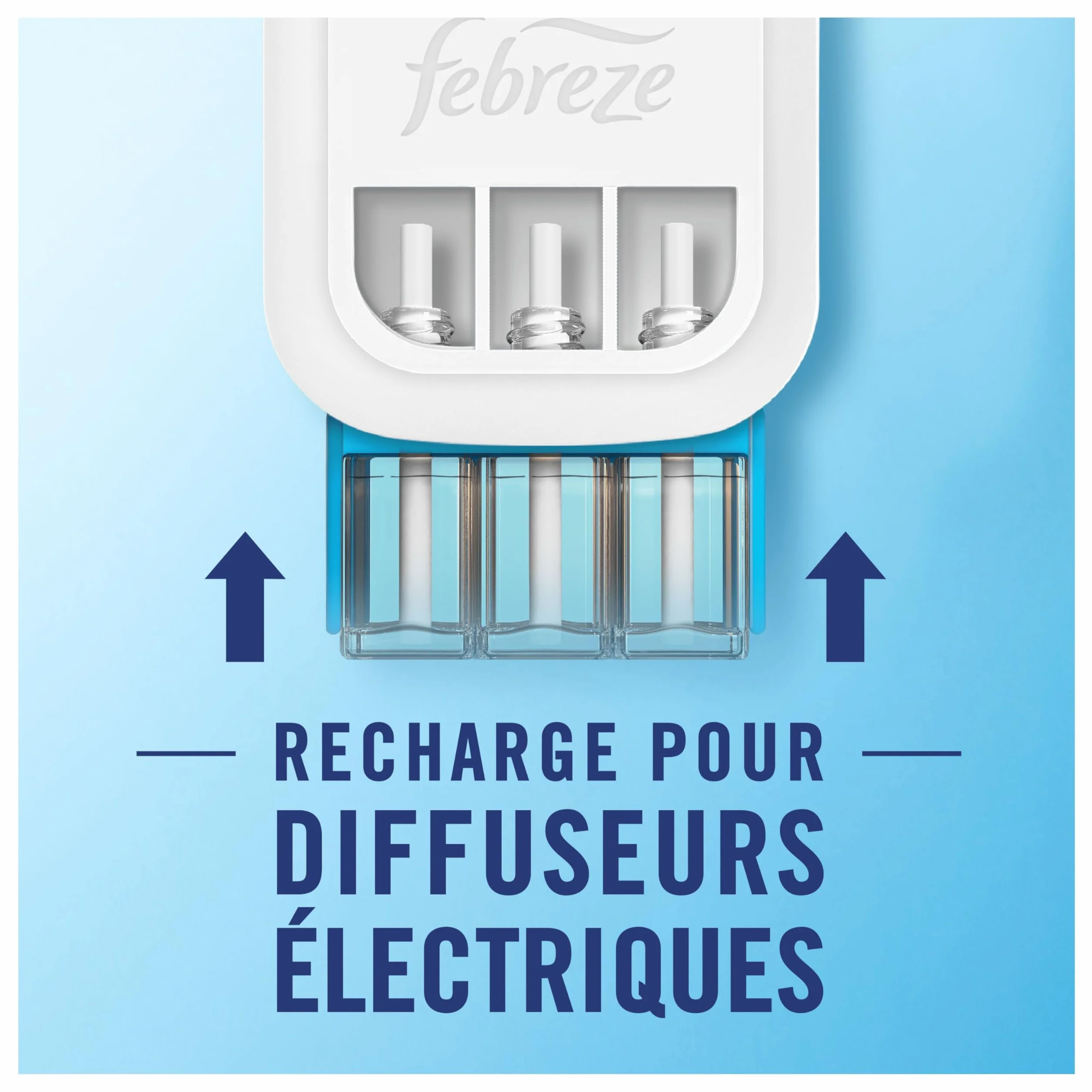 Febreze Désodorisant Électrique Méga Pack 4 Recharges 20ml 3 Parfums Pureté de Coton Fraîcheur 90 Jours