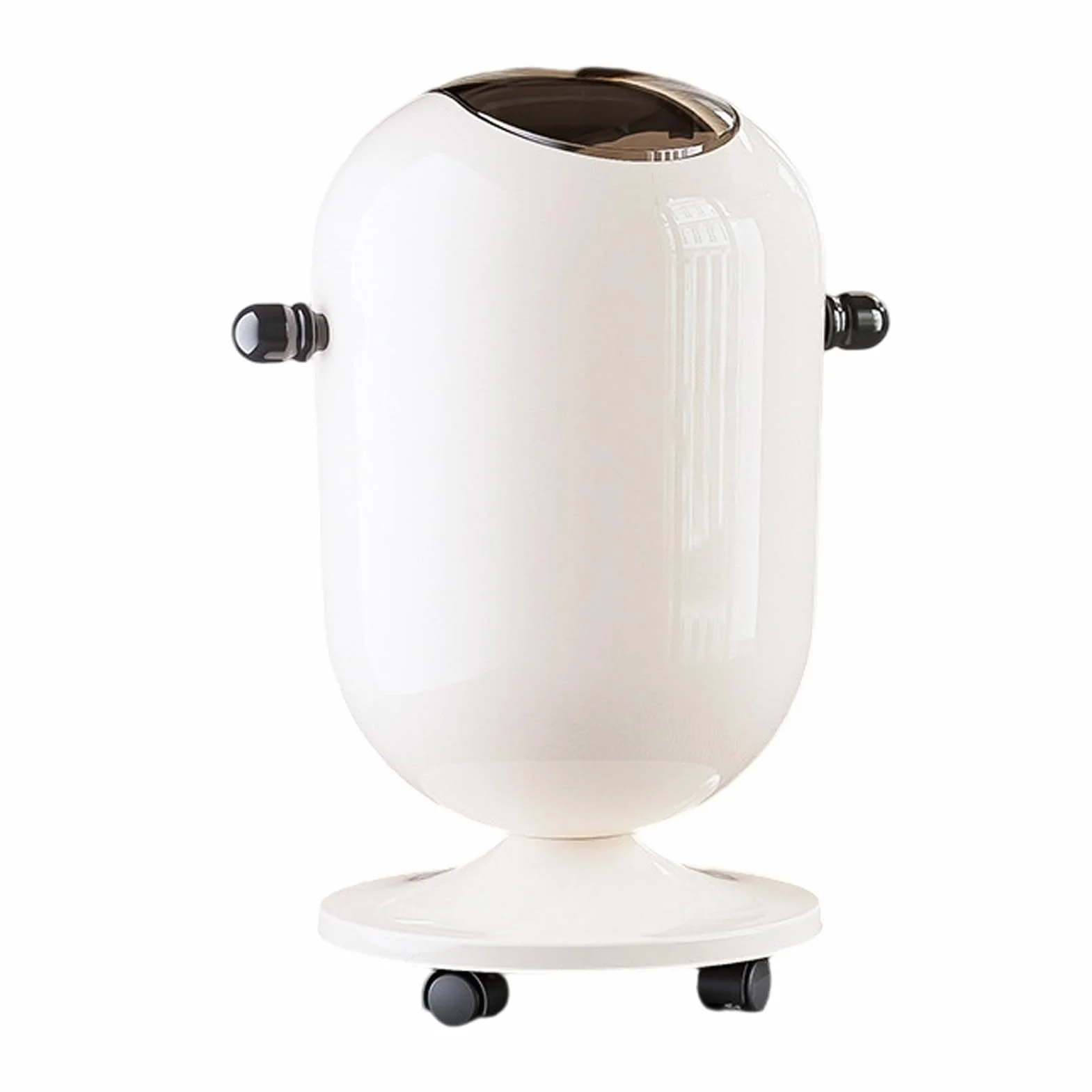 Poubelle En Métal 15L Avec Couvercle Pratique Pour Cuisine Salle De Bain