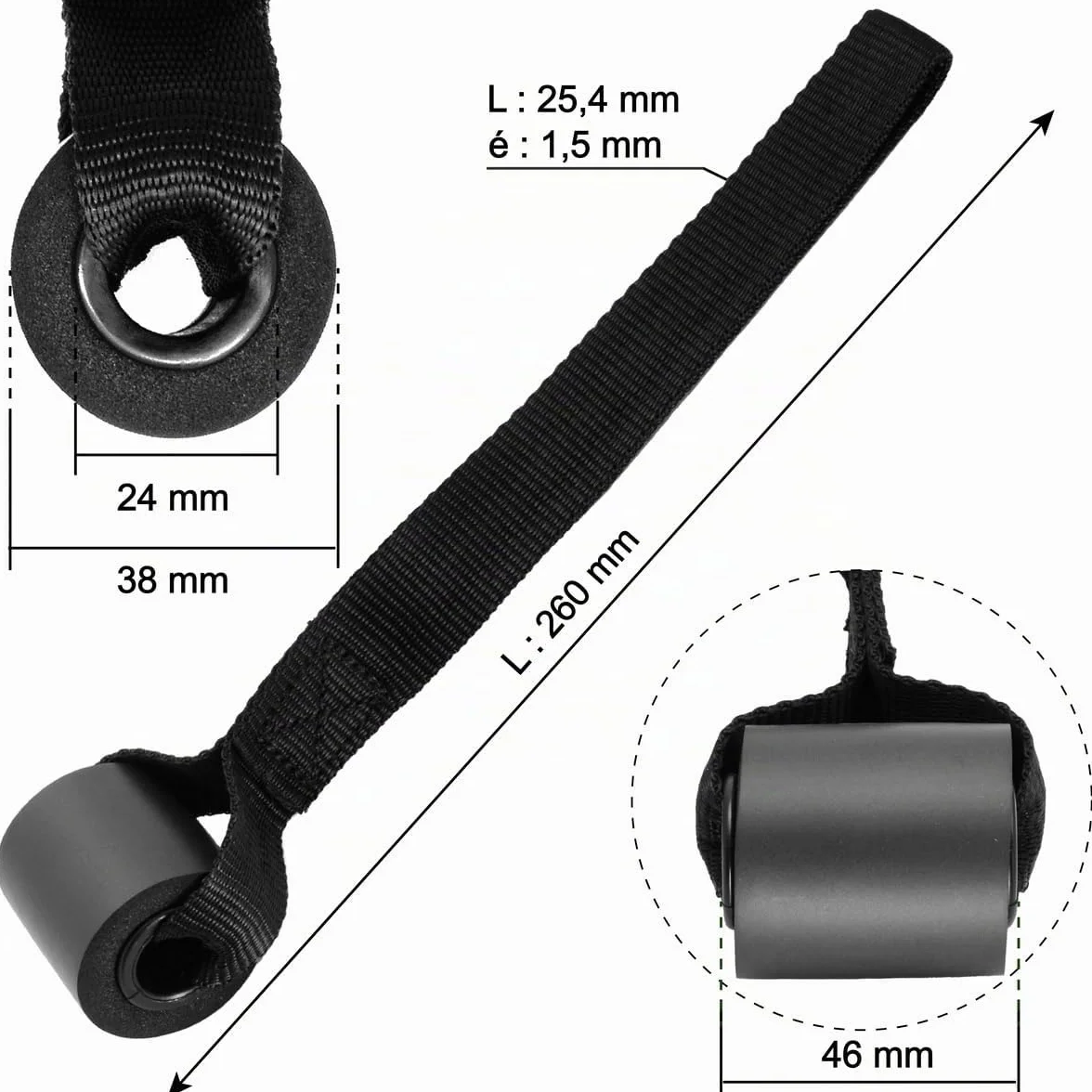 Bandes d'exercice élastiques pour le fitness à domicile, les étirements, la musculation, la physiothérapie, bandes d'entraînement élastiques pour femmes, hommes, enfants