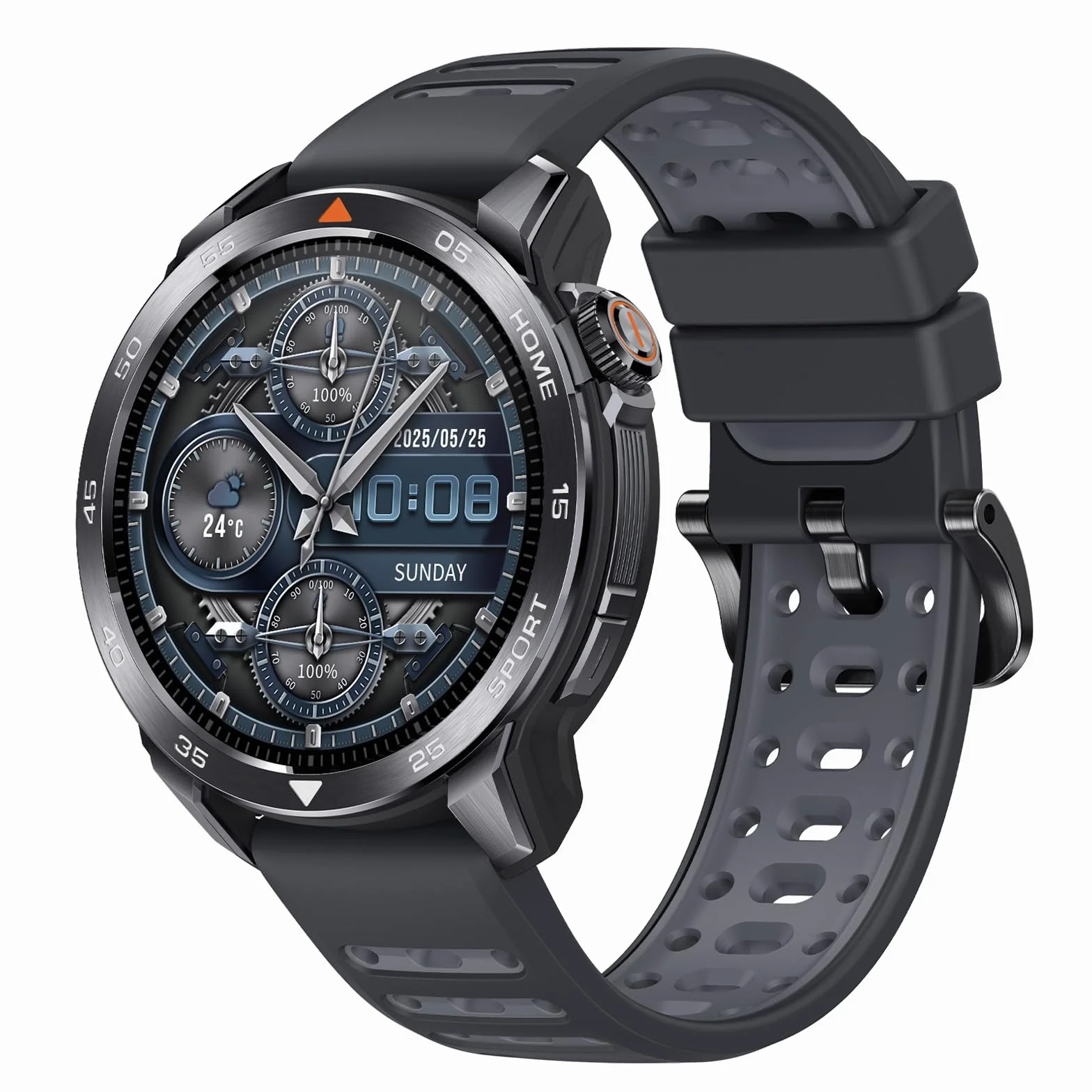 Mibro GS Pro2 Montre Connectée Homme Sport 1,43" AMOLED GPS Running Randonnée 150 Modes Sportifs Appel Bluetooth Autonomie 20J Gris Foncé