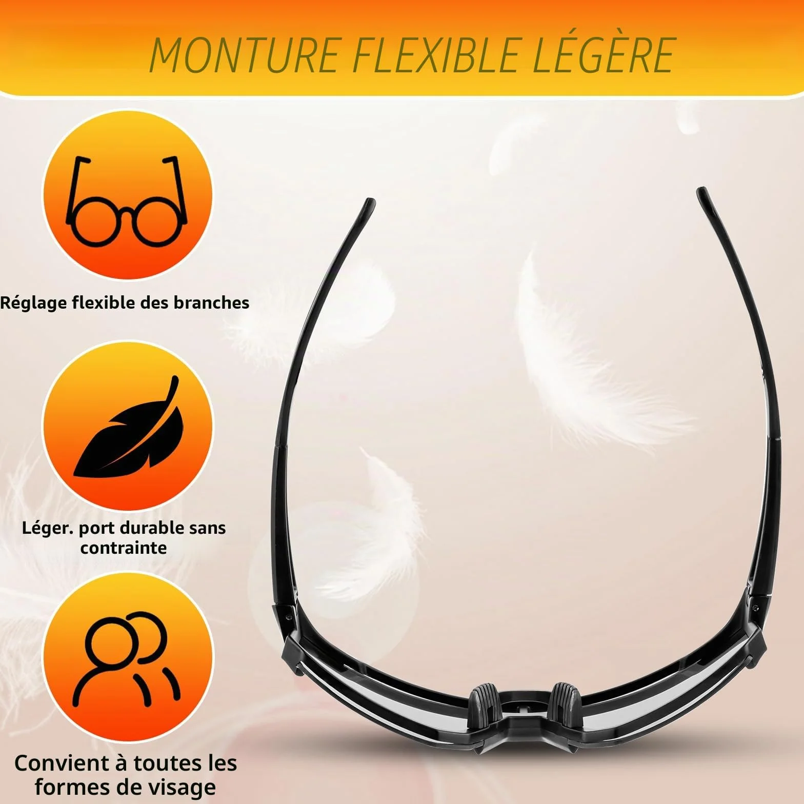 WuGU Lot de 2 lunettes de soleil de sport, lunettes de cyclisme polarisées pour homme et femme, protection UV400 lunettes pour cyclisme, moto, course, ski, alpinisme, pêche, etc