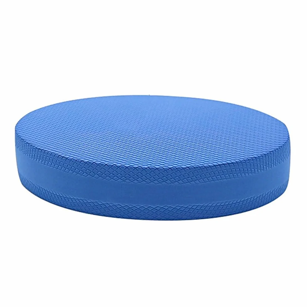 Coussinets d'équilibre ovales en mousse élastomère thermoplastique, doux et confortable, pour l'entraînement de fitness, convient pour la maison et le travail (bleu)