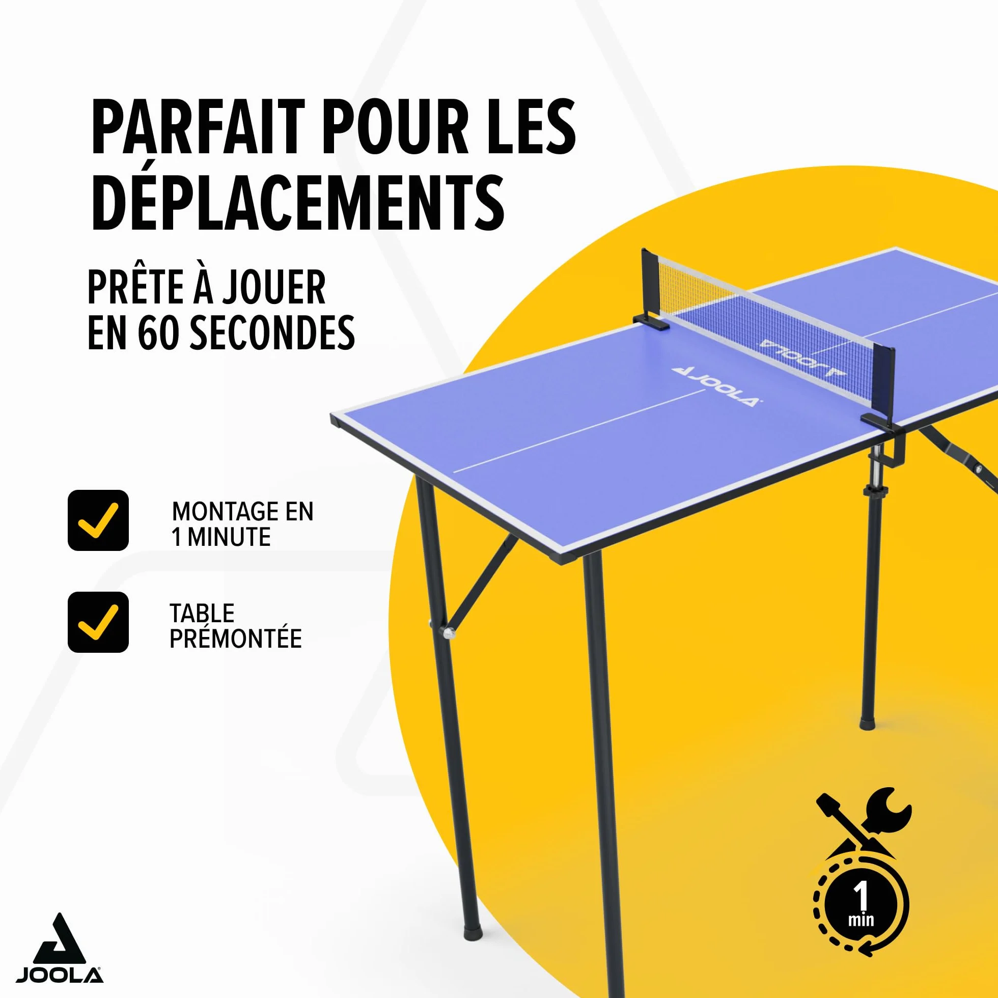 JOOLA Mini Table de Ping-Pong d'Intérieur avec Filet Inclus