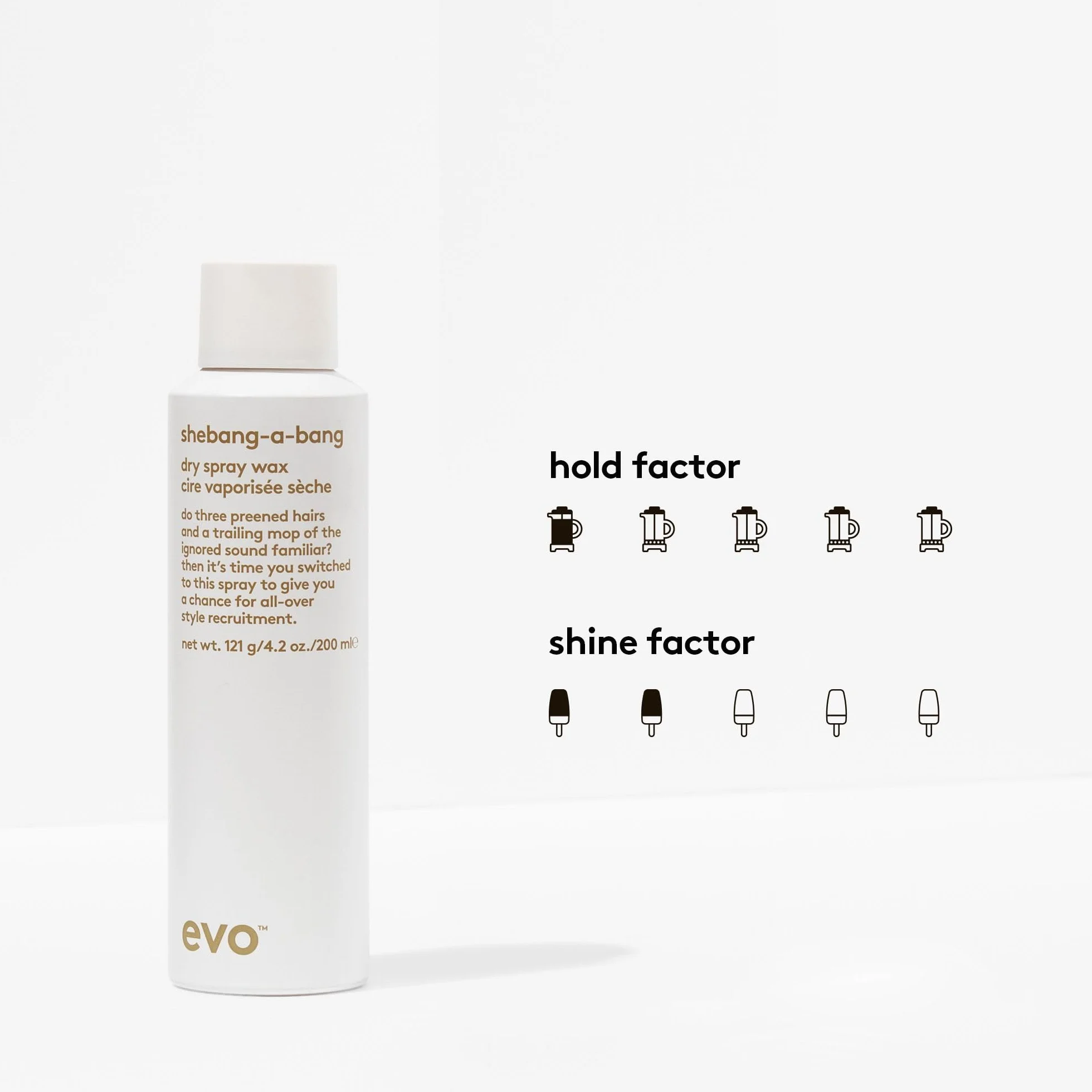 Evo Shebang-a-bang Dry Spray Wax 200ml