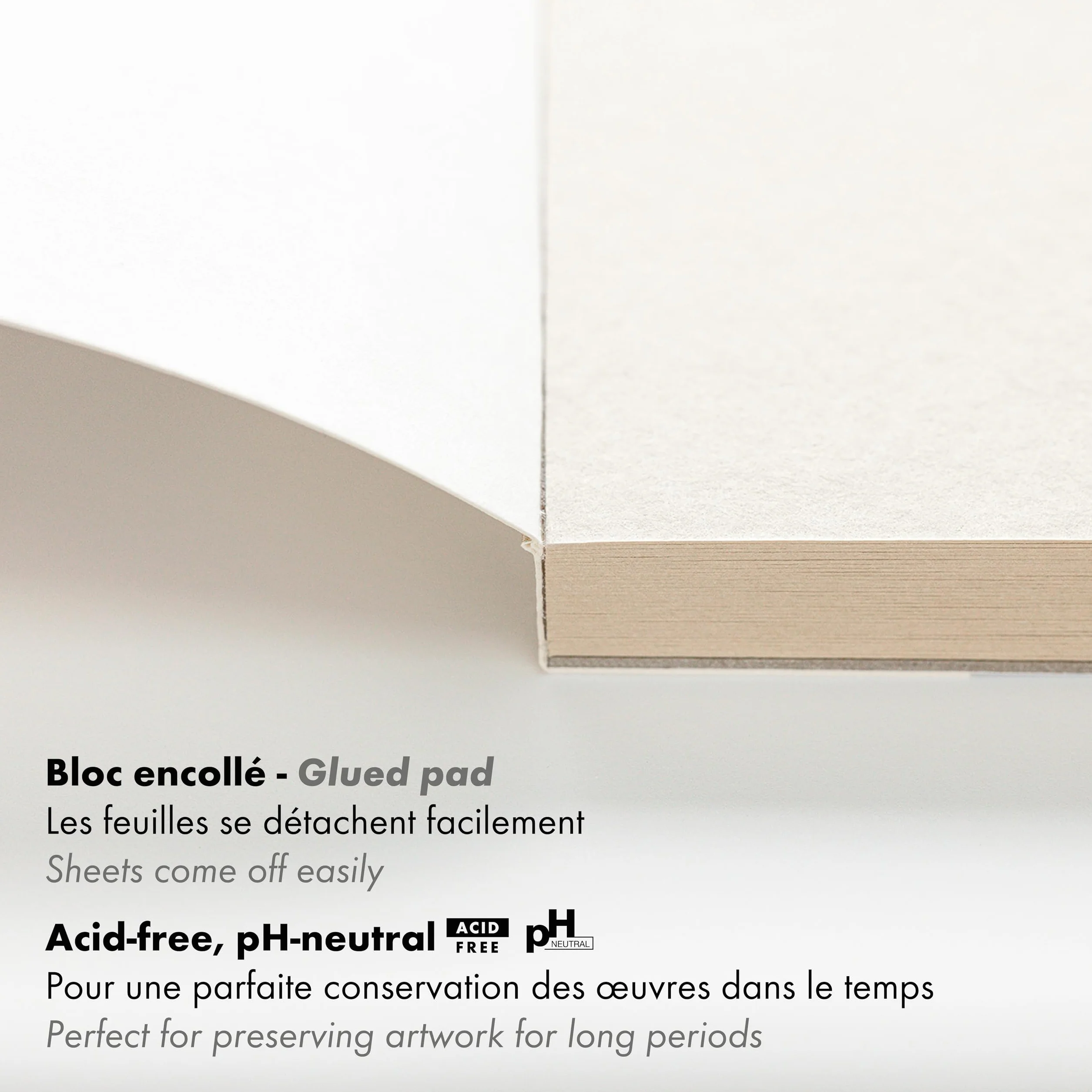 Clairefontaine 96540C Bloc Collé PaintON Multi-techniques Papier Dessin A4 250g 30 Feuilles