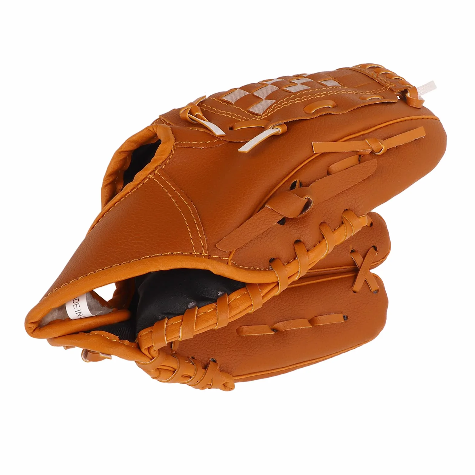 Gants De Baseball De Sport, Gant De Baseball pour Enfants, Gant De Baseball pour Adultes, Gants De Softball, Gants De Baseball en PVC Marron pour Enfant, Adulte, Entraînement en Plein Air.